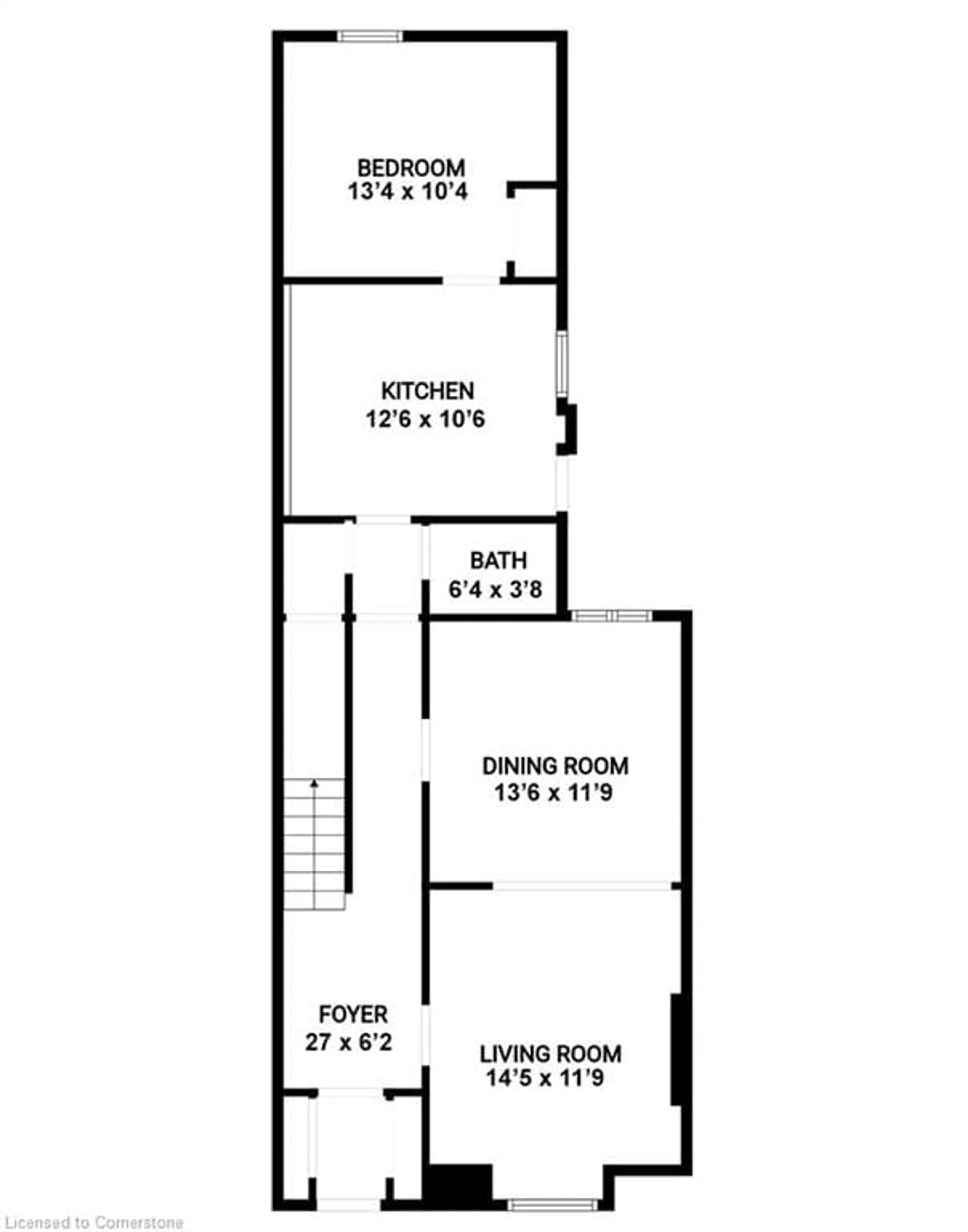Floor plan for 248 Hughson St, Hamilton Ontario L8L 4M3