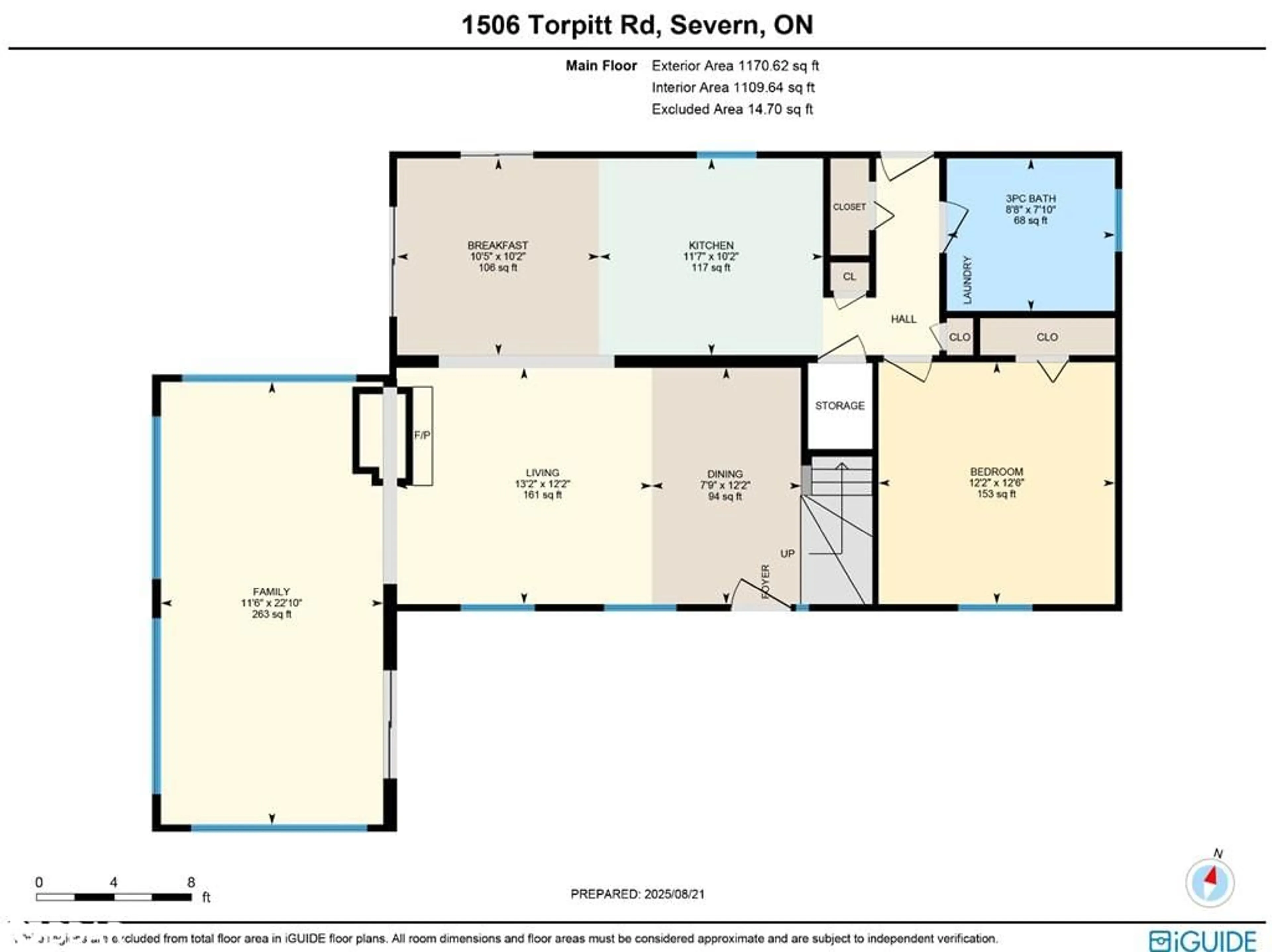Floor plan for 1506 Torpitt Road, Severn Ontario P0E 1N0