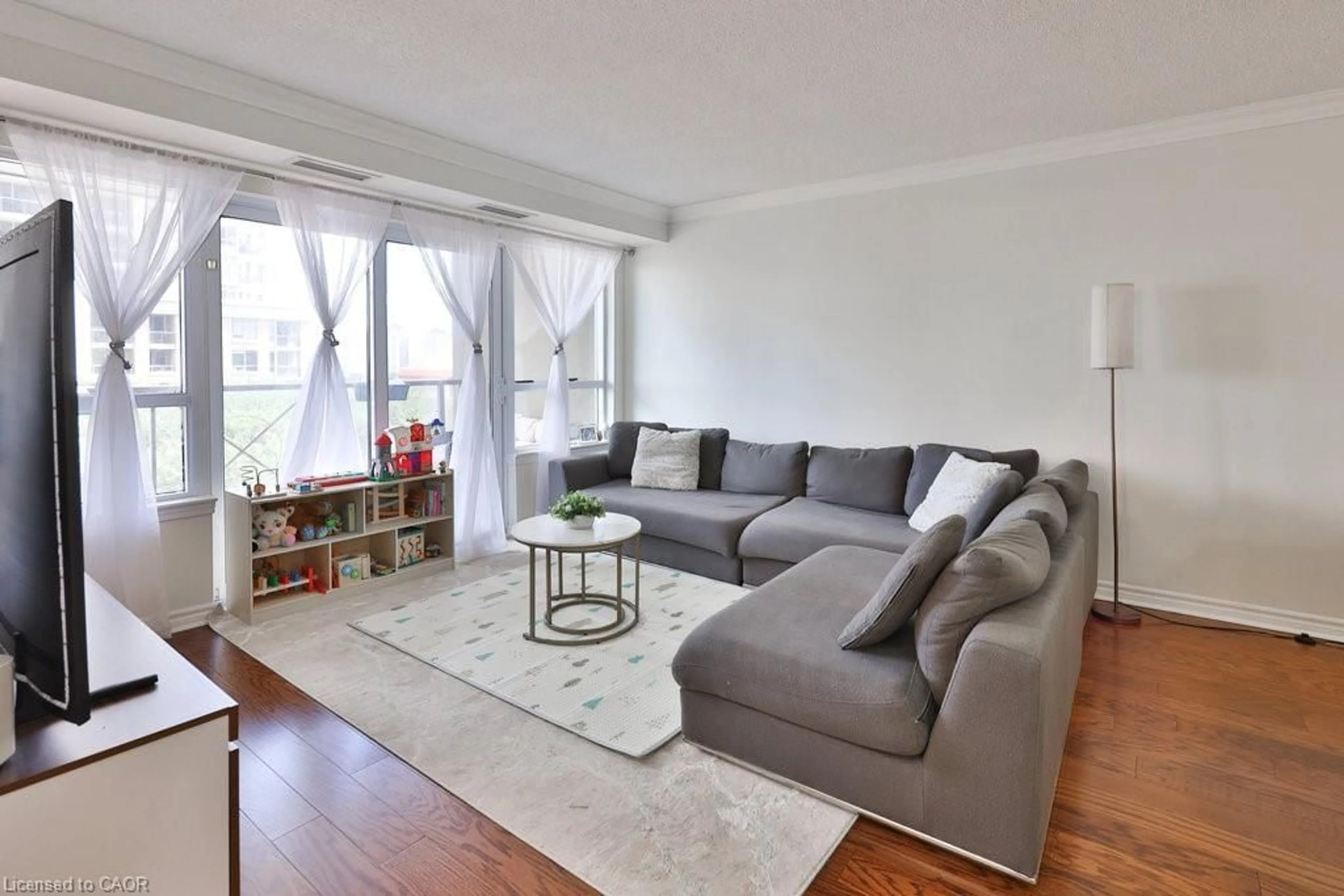 Living room with furniture, unknown for 350 Princess Royal Dr #608, Mississauga Ontario L5B 4N1