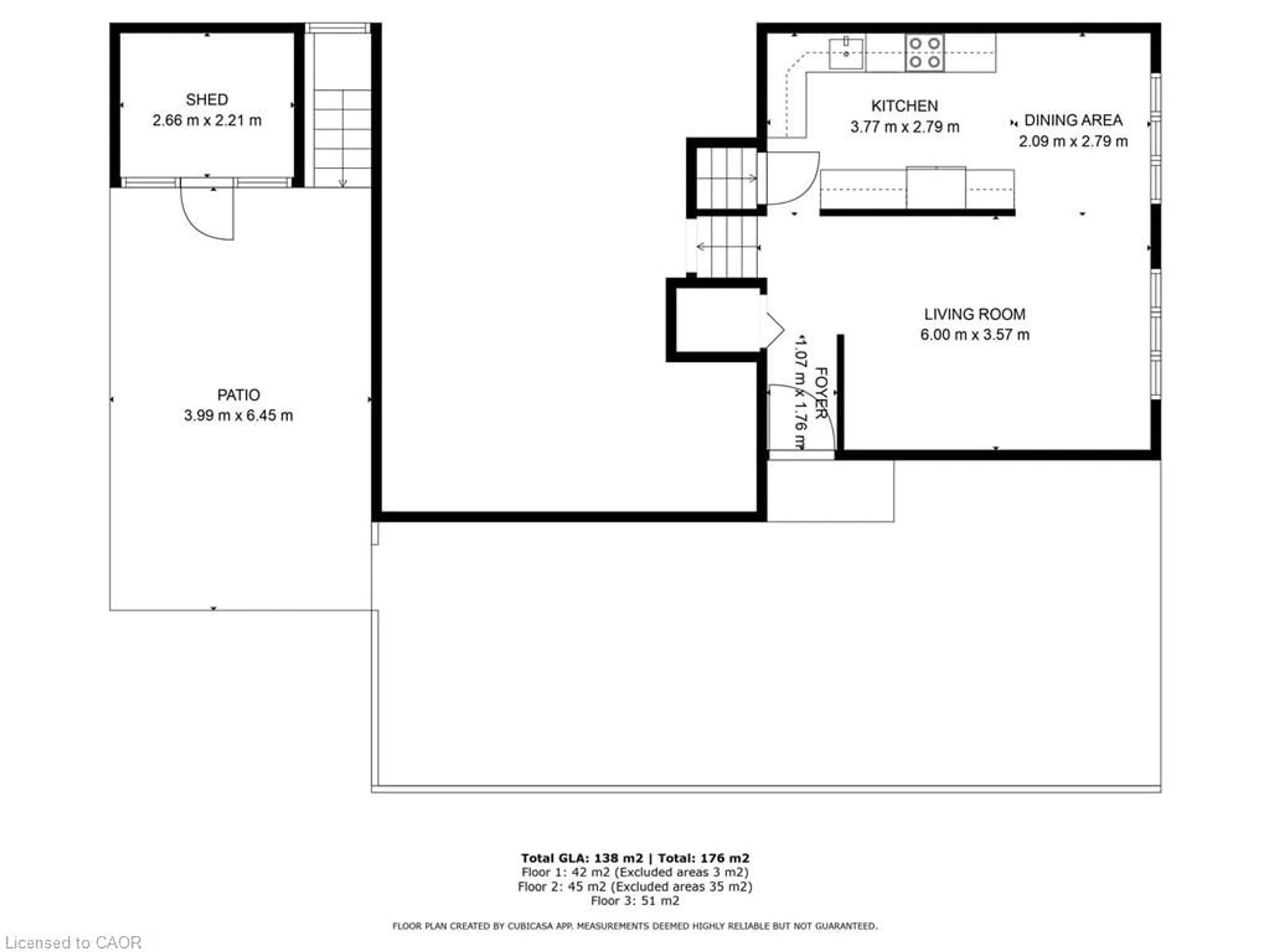 Floor plan for 64 Garrow Dr, Hamilton Ontario L9C 2X3