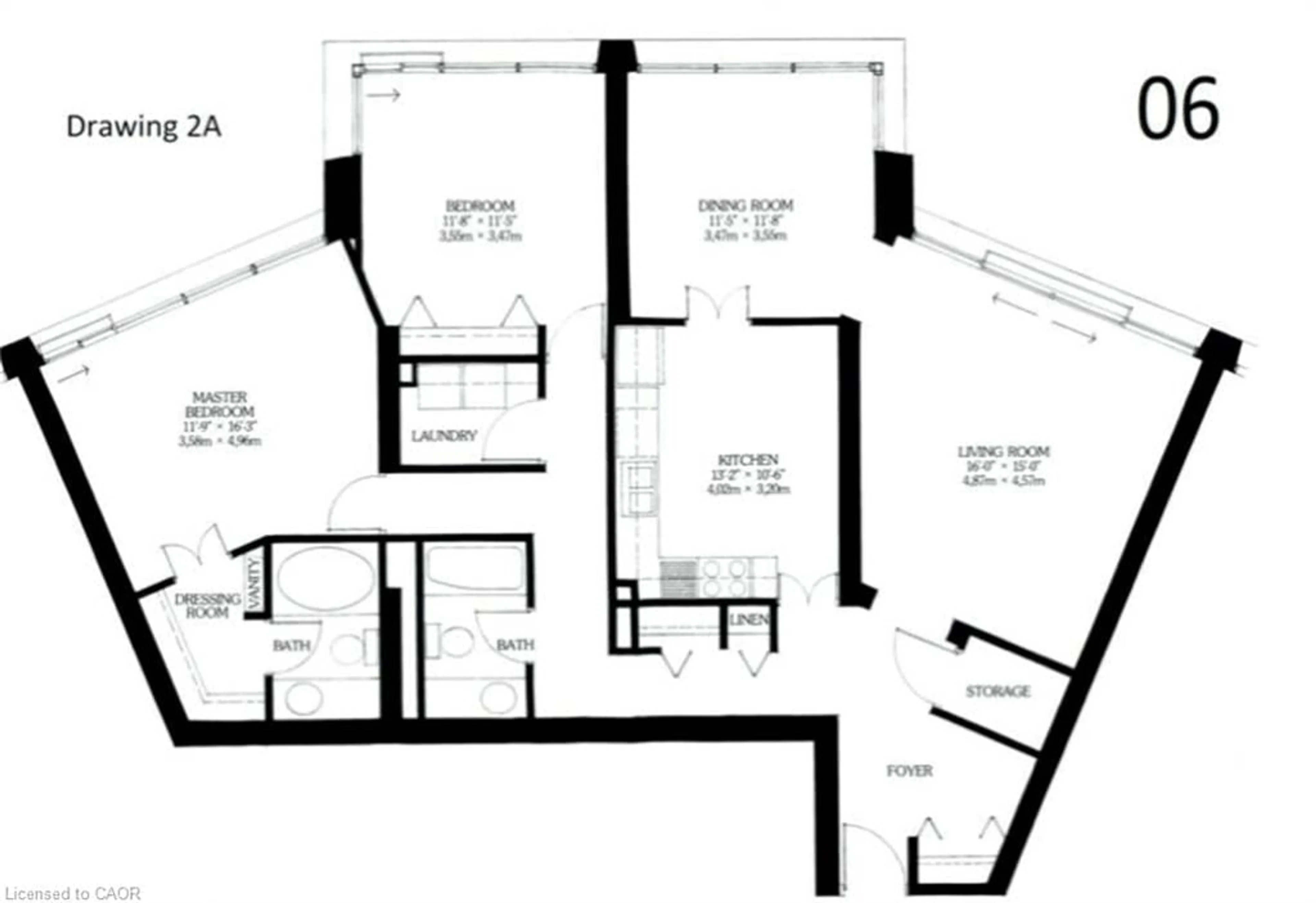 Floor plan for 65 Harbour Sq #906, Toronto Ontario M5J 2L4