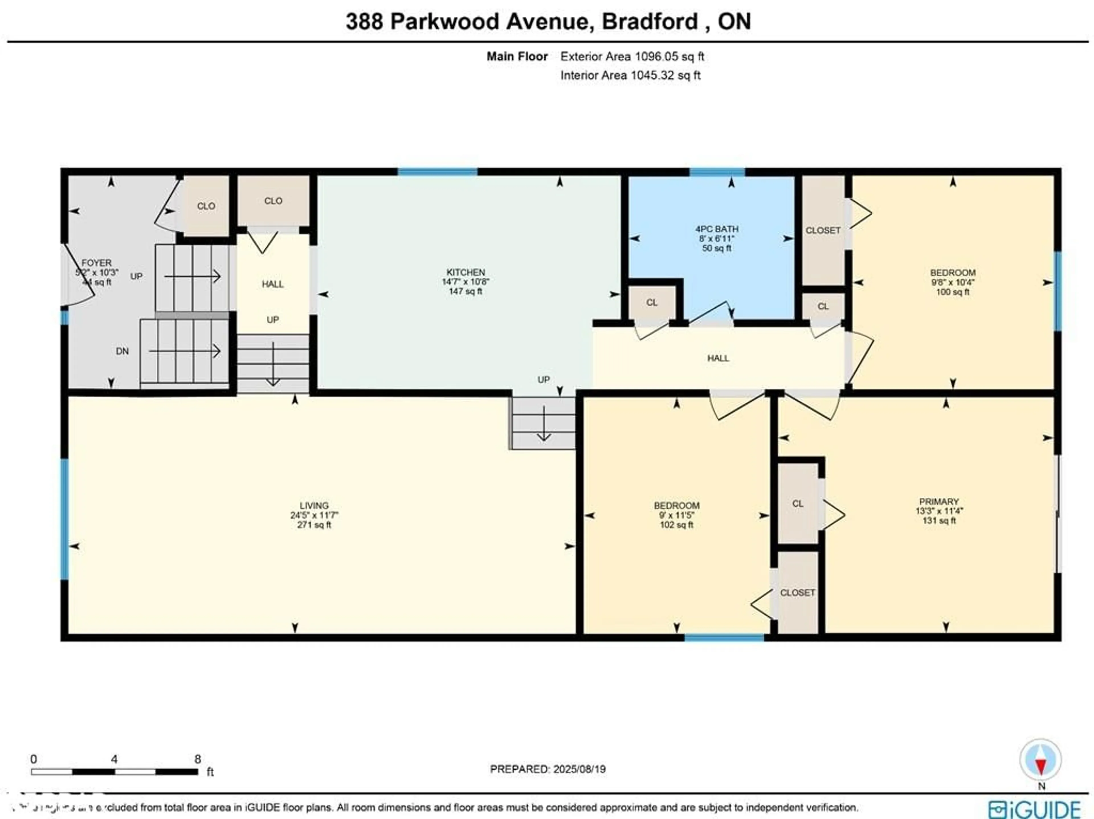 Floor plan for 388 Parkwood Ave, Bradford Ontario L3Z 2W9