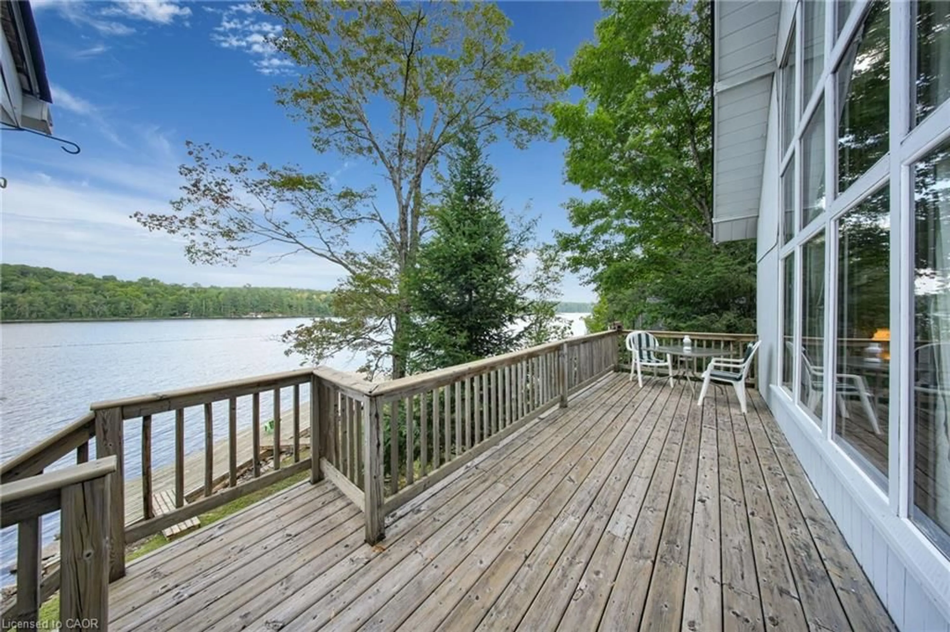 Patio, water/lake/river/ocean view for 2726 Kushog Lake Rd, Haliburton Ontario K0M 1J2