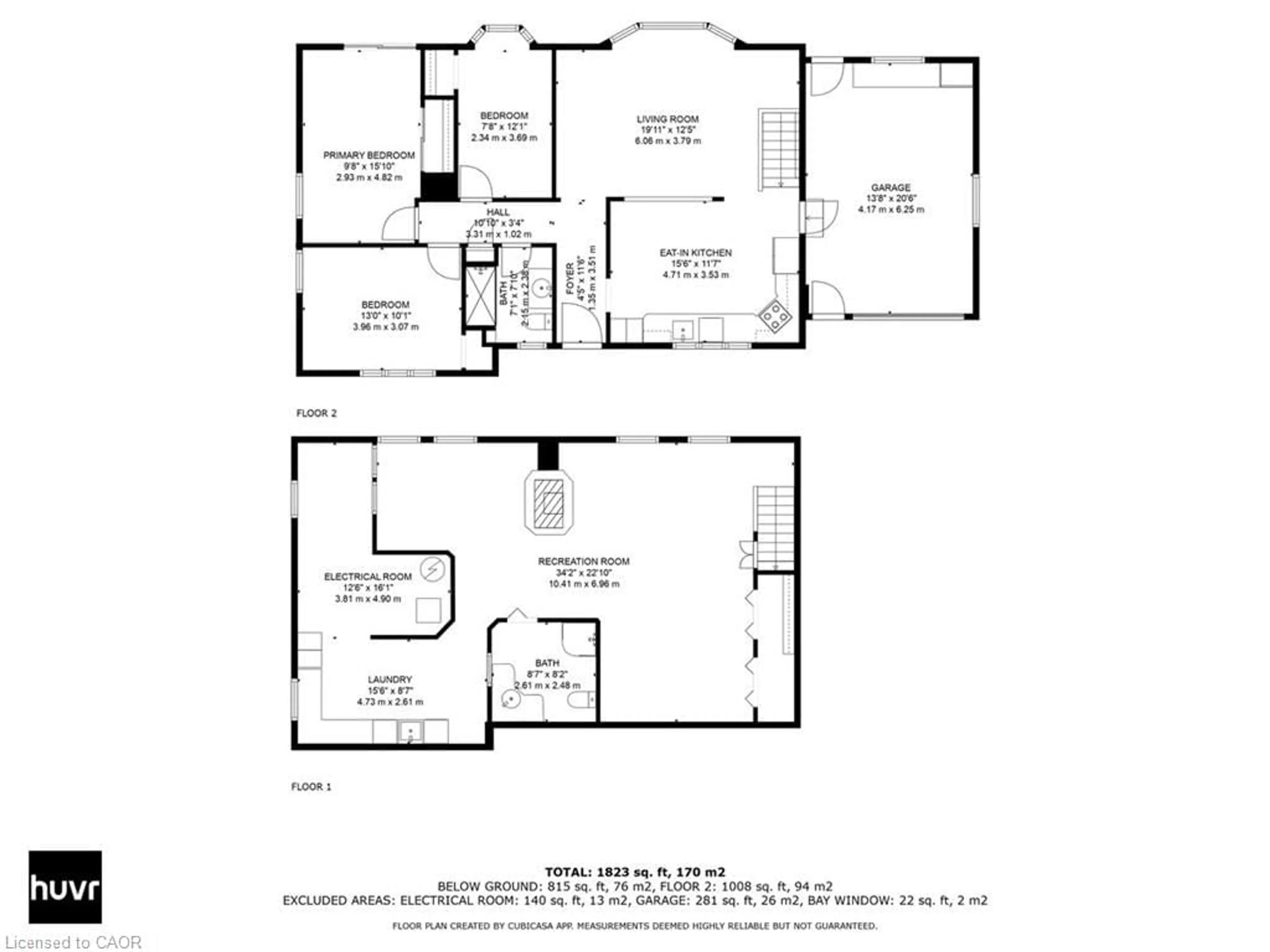 Floor plan for 13 Lorimer St, Fonthill Ontario L0S 1E3