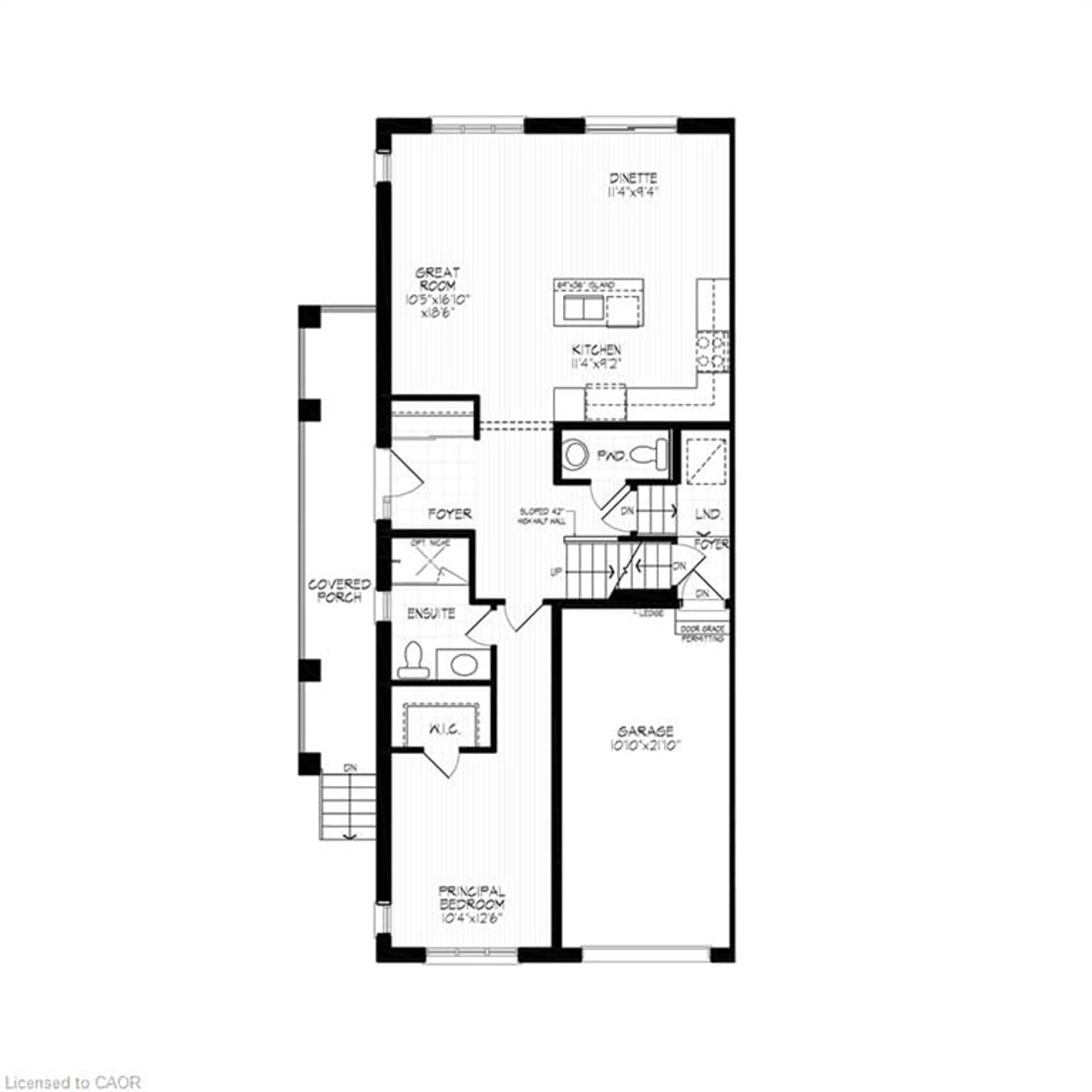 Floor plan for D125 Winter Wren Cres, Kitchener Ontario N2P 0K7