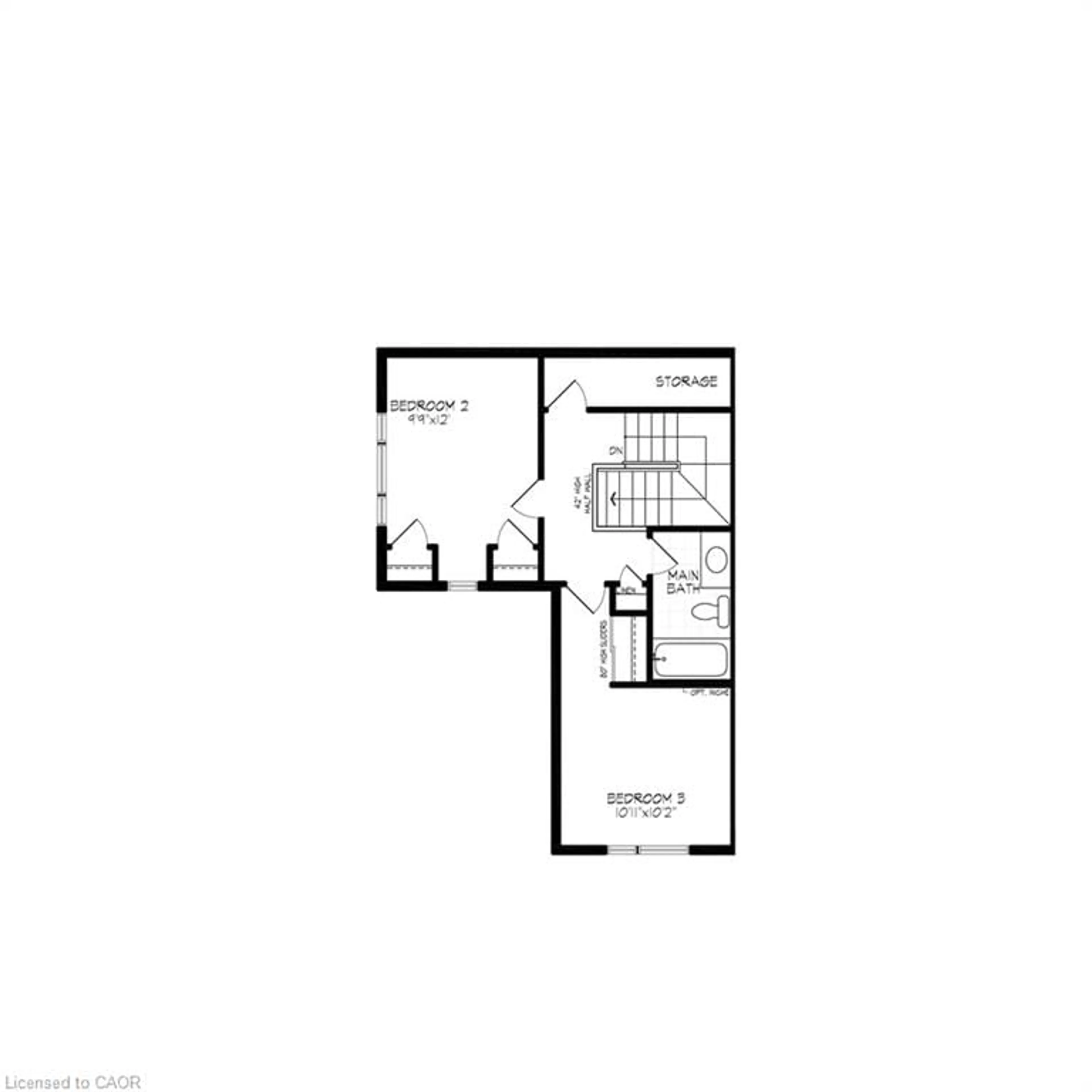 Floor plan for D125 Winter Wren Cres, Kitchener Ontario N2P 0K7