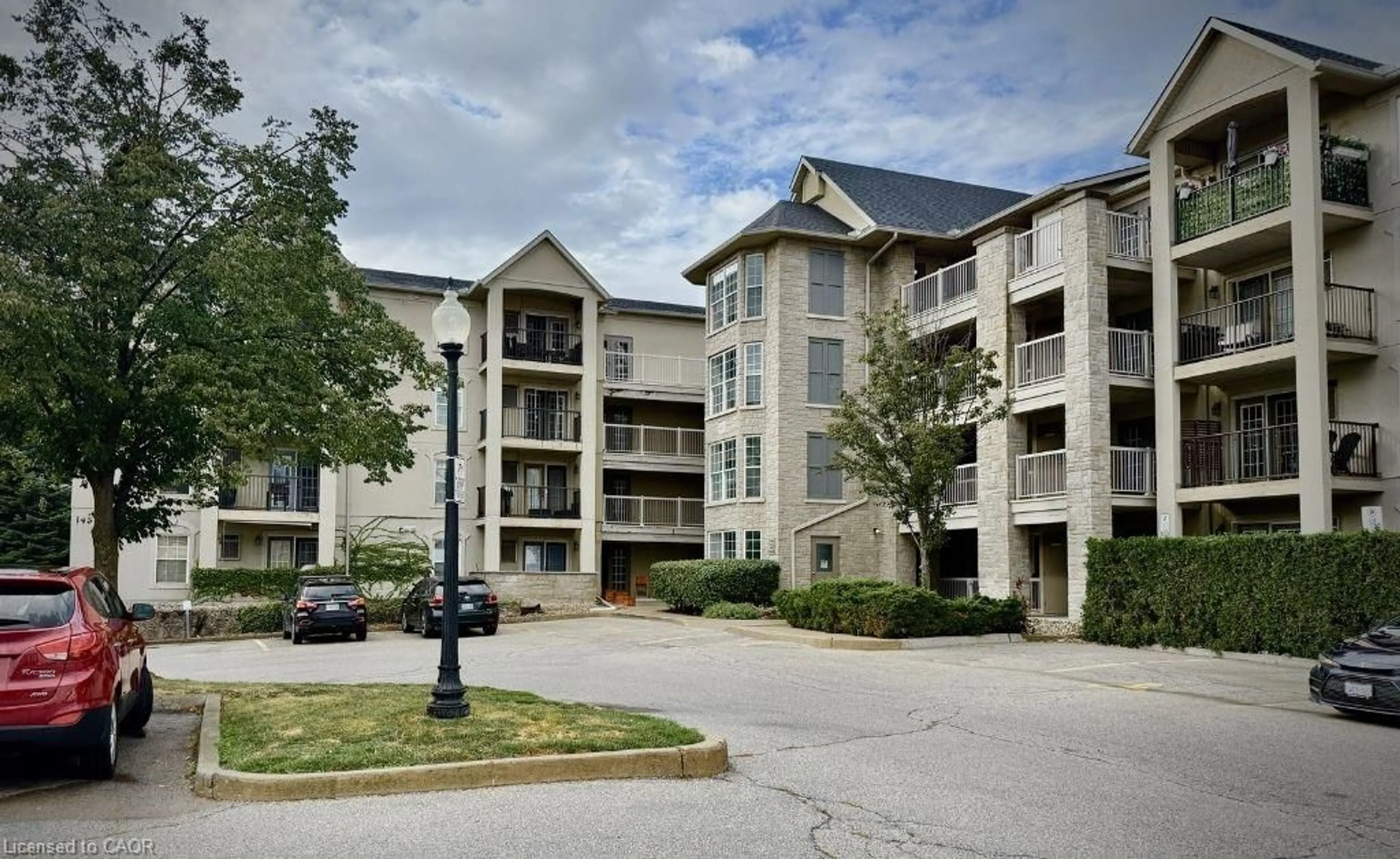 A pic from outside/outdoor area/front of a property/back of a property/a pic from drone, unknown for 1431 Walker's Line #413, Burlington Ontario L7M 4P3