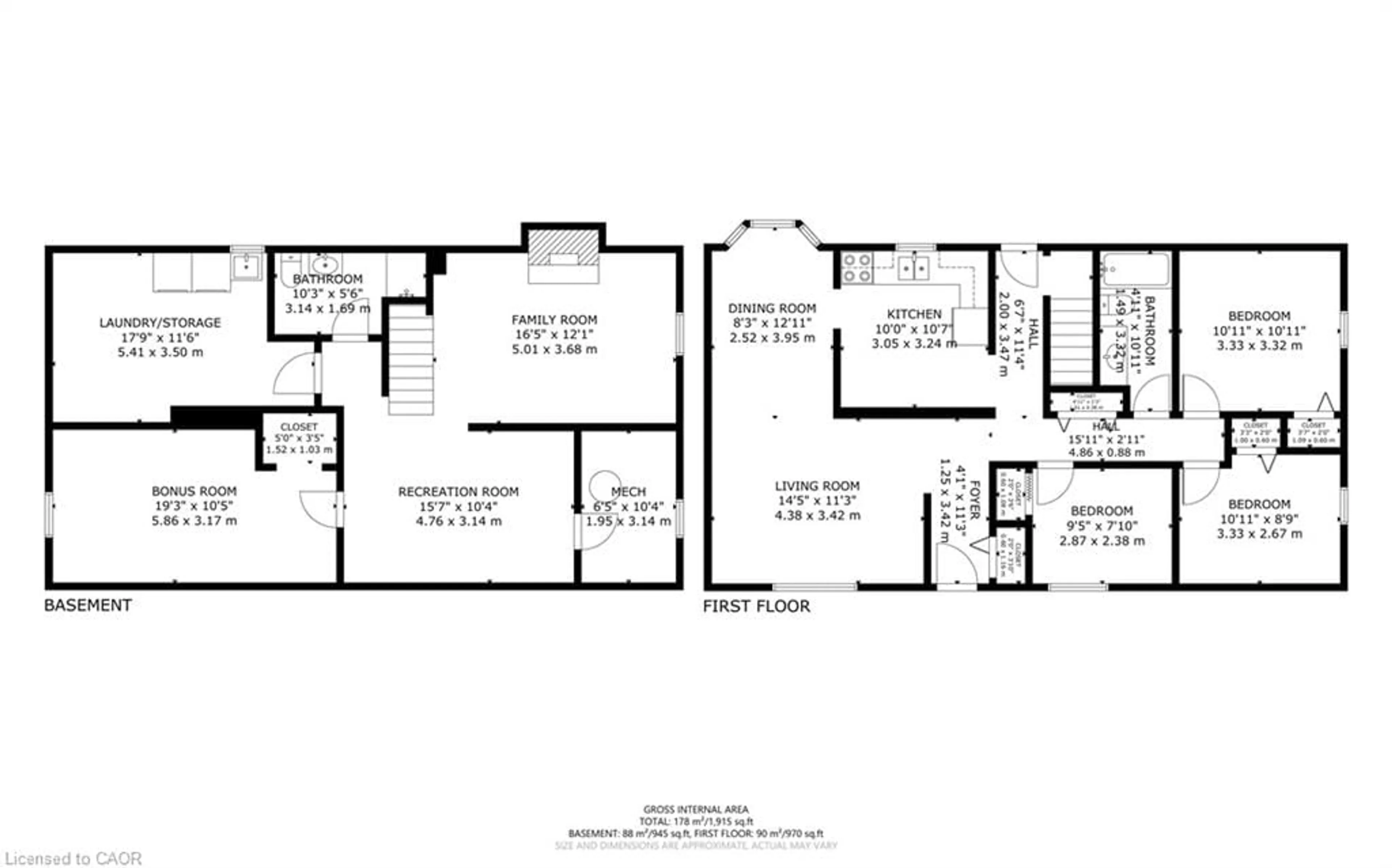 Floor plan for 26 Douglas Ave, Simcoe Ontario N3Y 4X4