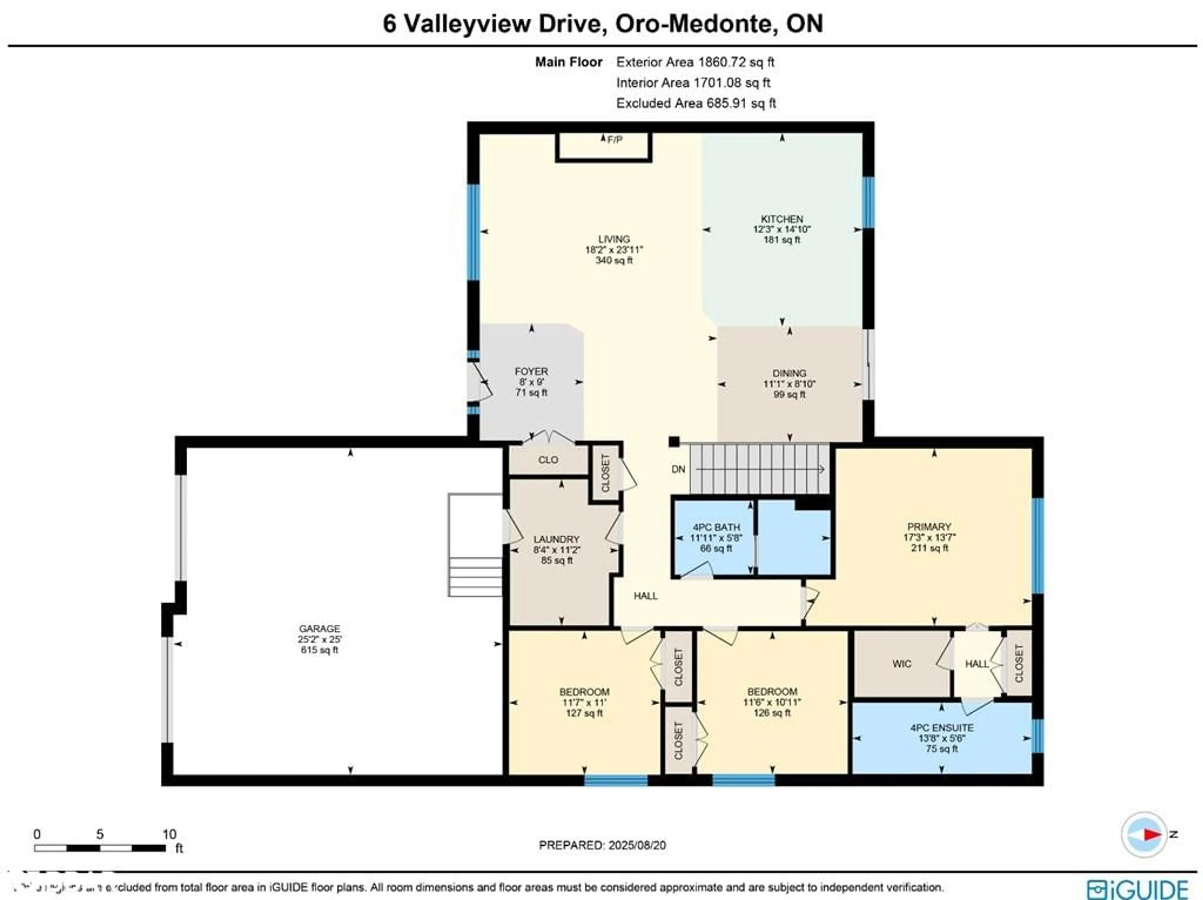 Floor plan for 6 Valleyview Drive, Oro-Medonte Ontario L0K 1N0