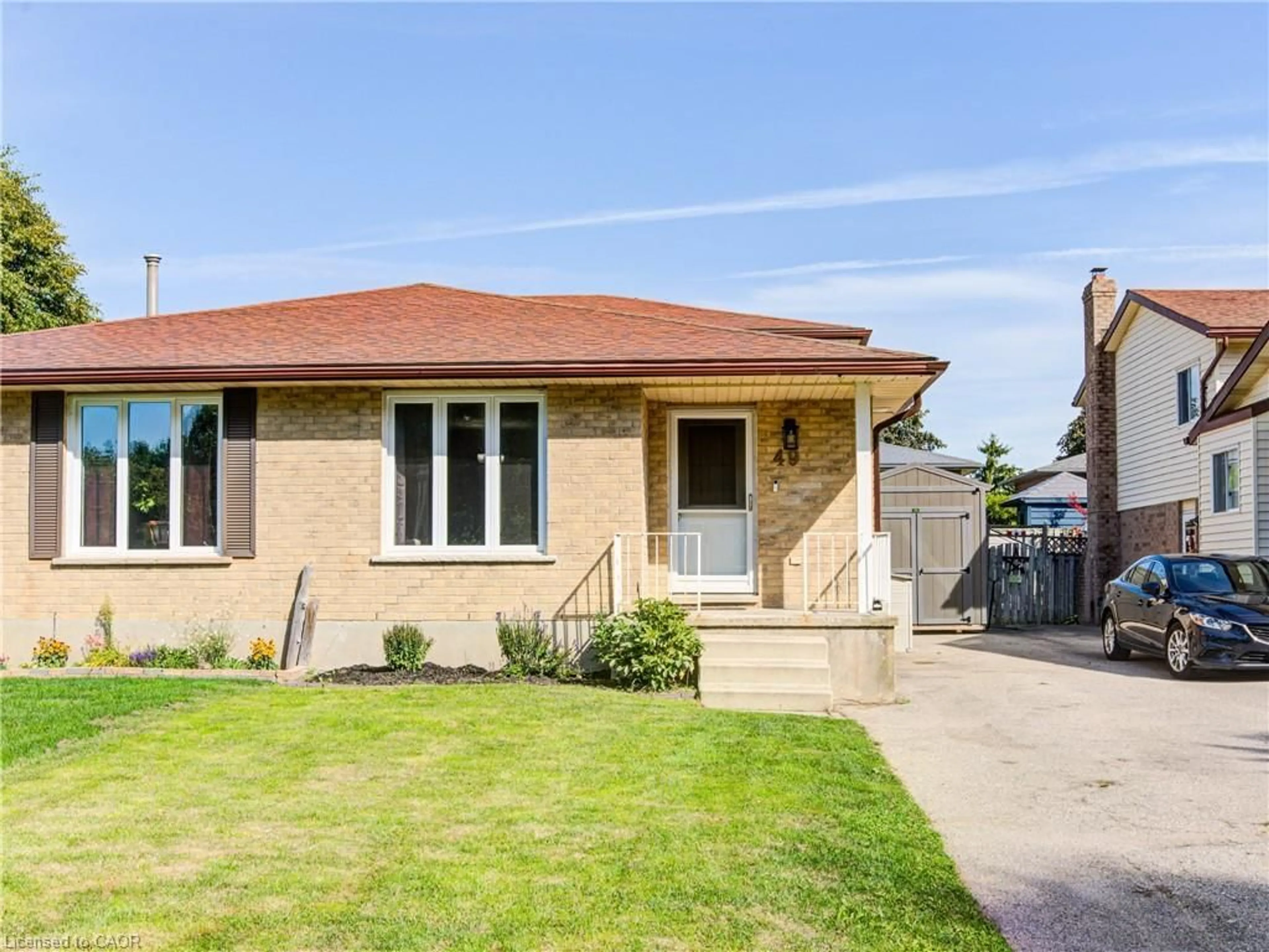 Home with brick exterior material, street for 49 Linden Crt, Stratford Ontario N5A 7P2