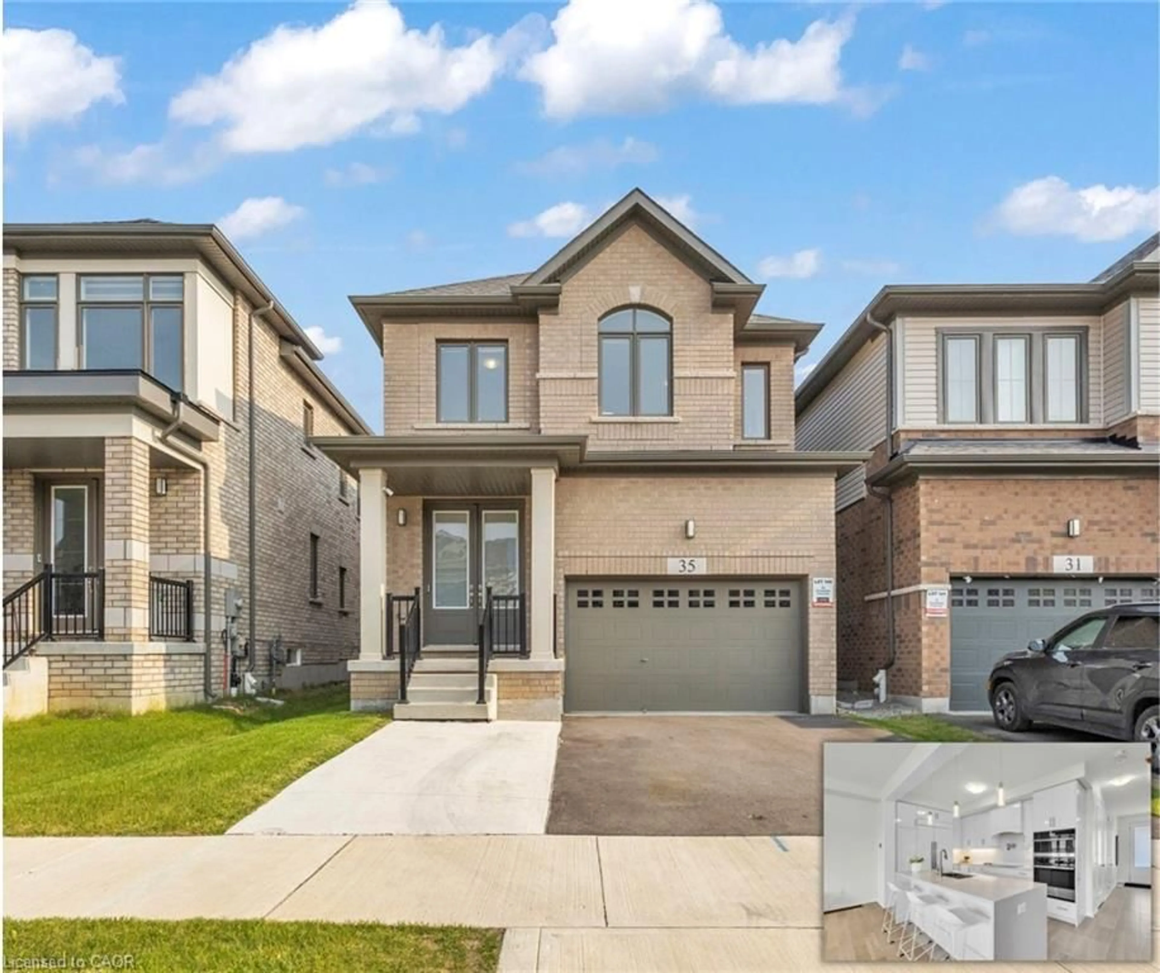 Home with brick exterior material, street for 35 Crossmore Cres, Cambridge Ontario N1S 0C7
