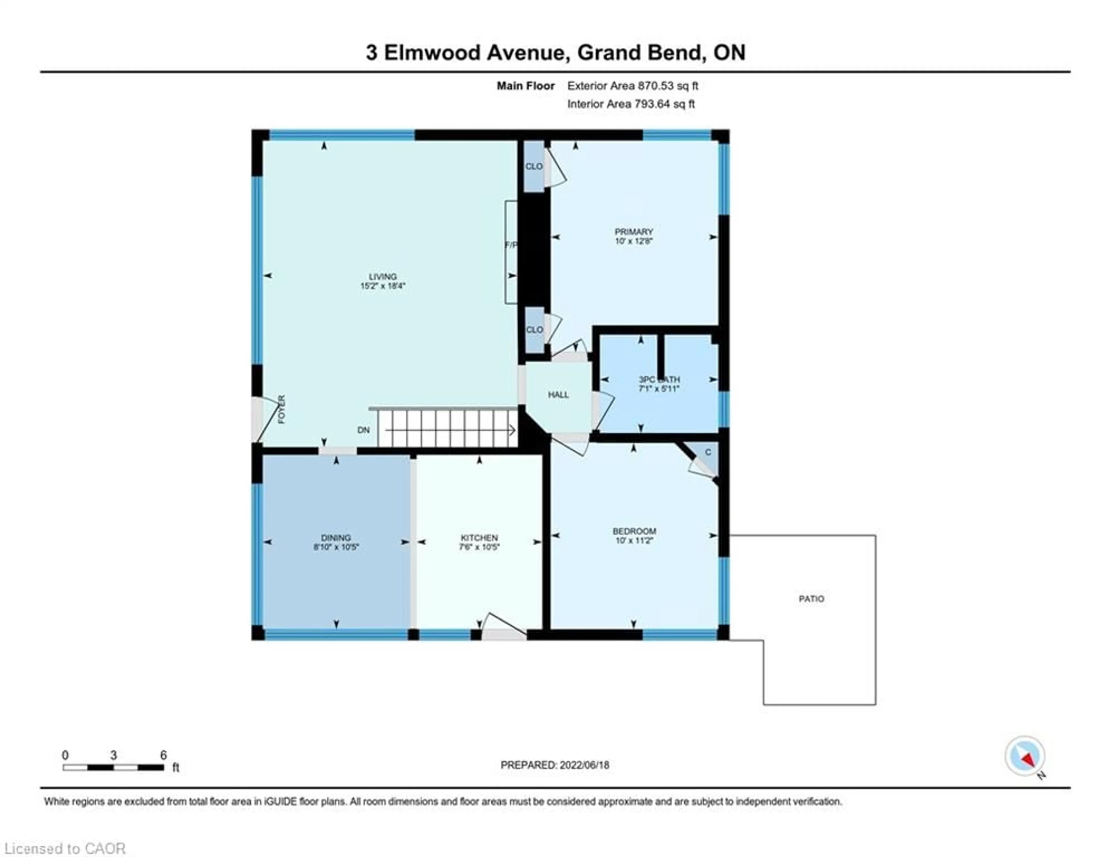 Floor plan for 3 Elmwood Ave, Grand Bend Ontario N0M 1T0