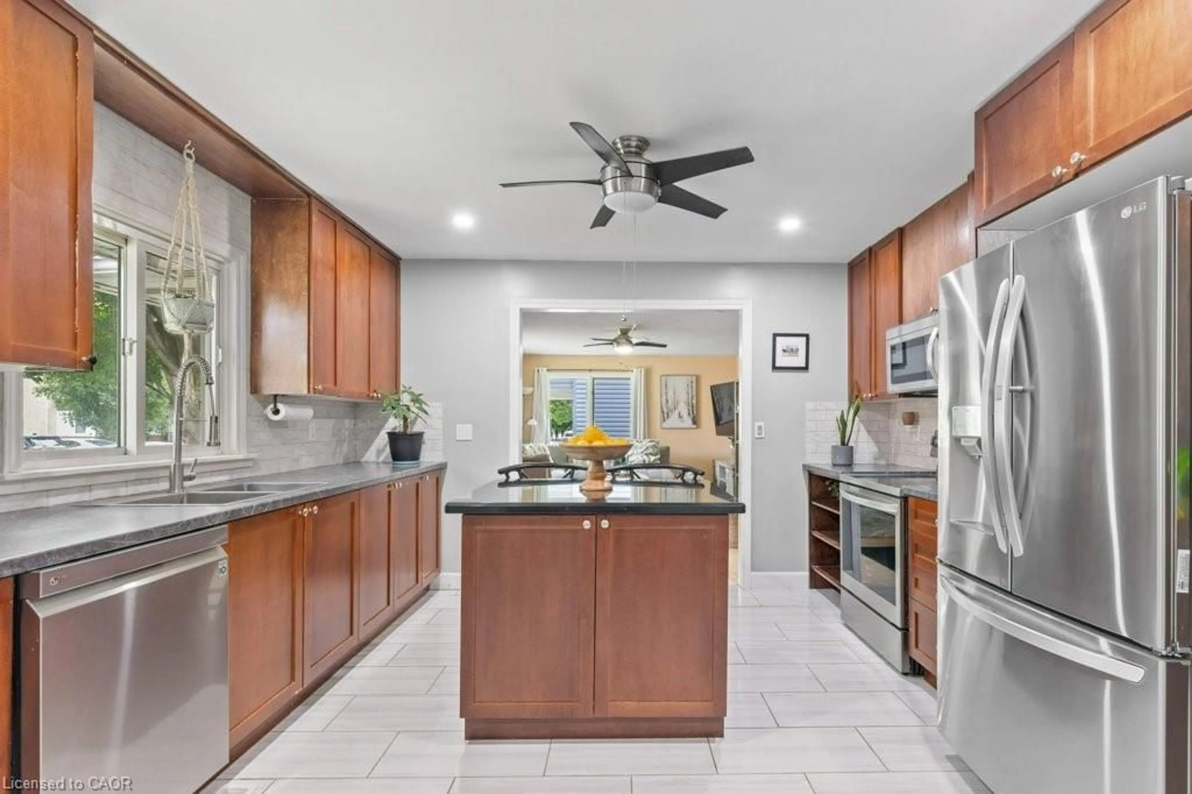 Open concept kitchen, ceramic/tile floor for 208 King St, Atwood Ontario N0G 1B0