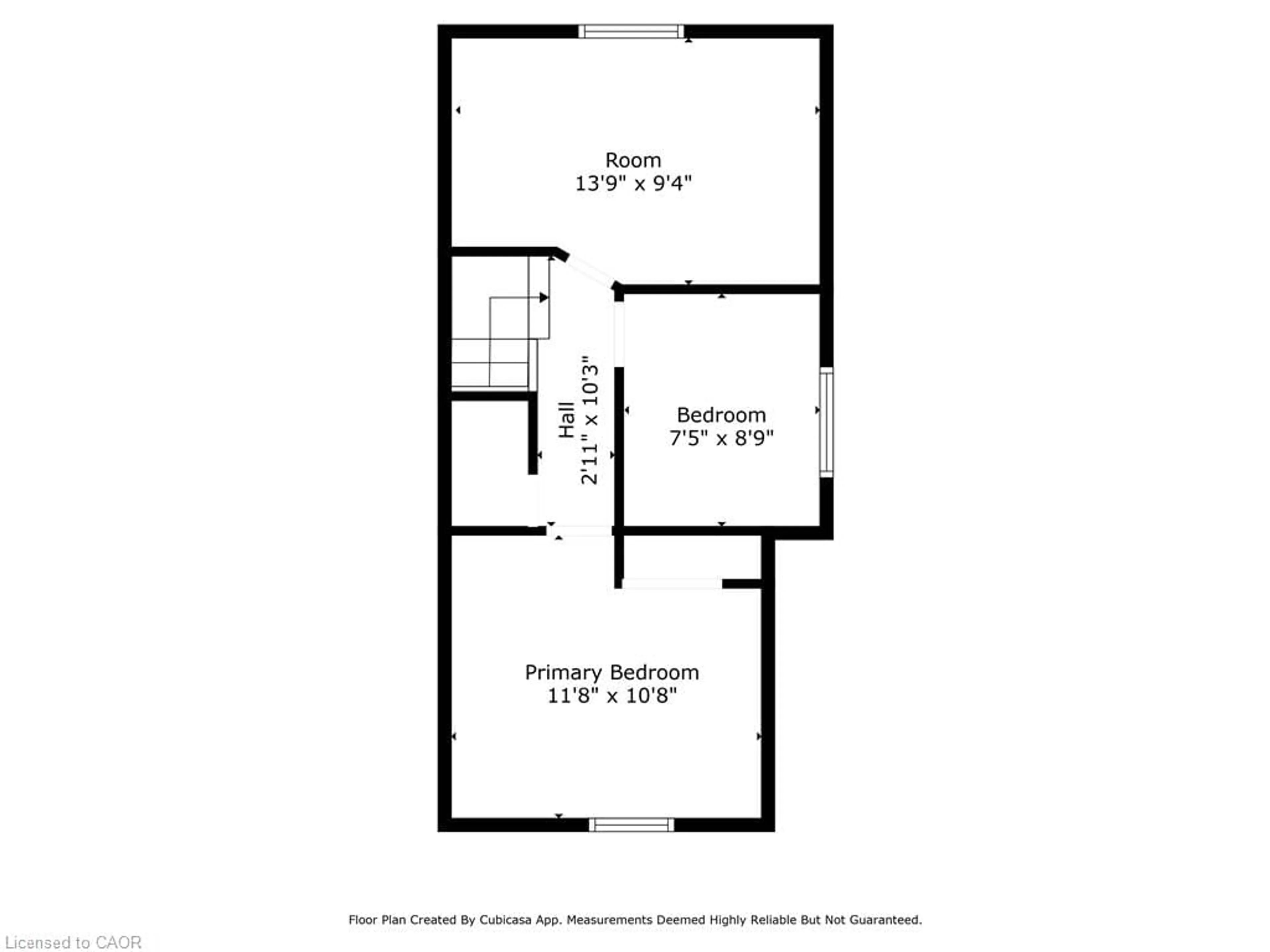 Floor plan for 223 East 8th St, Hamilton Ontario L9A 3L7
