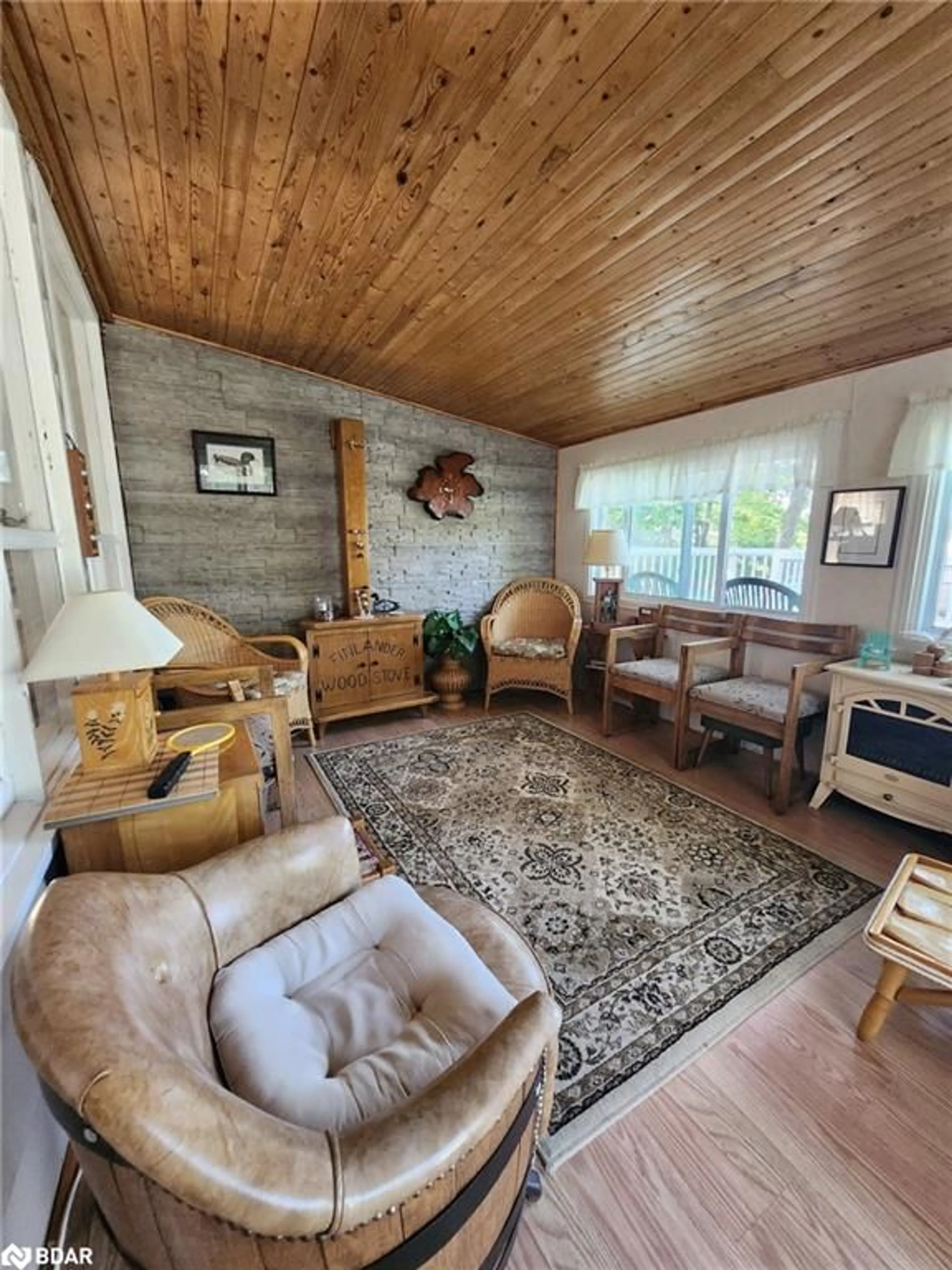 Living room with furniture, unknown for TP Is 2300 Georgian Bay, Manitoulin Island Ontario P0P 2H0