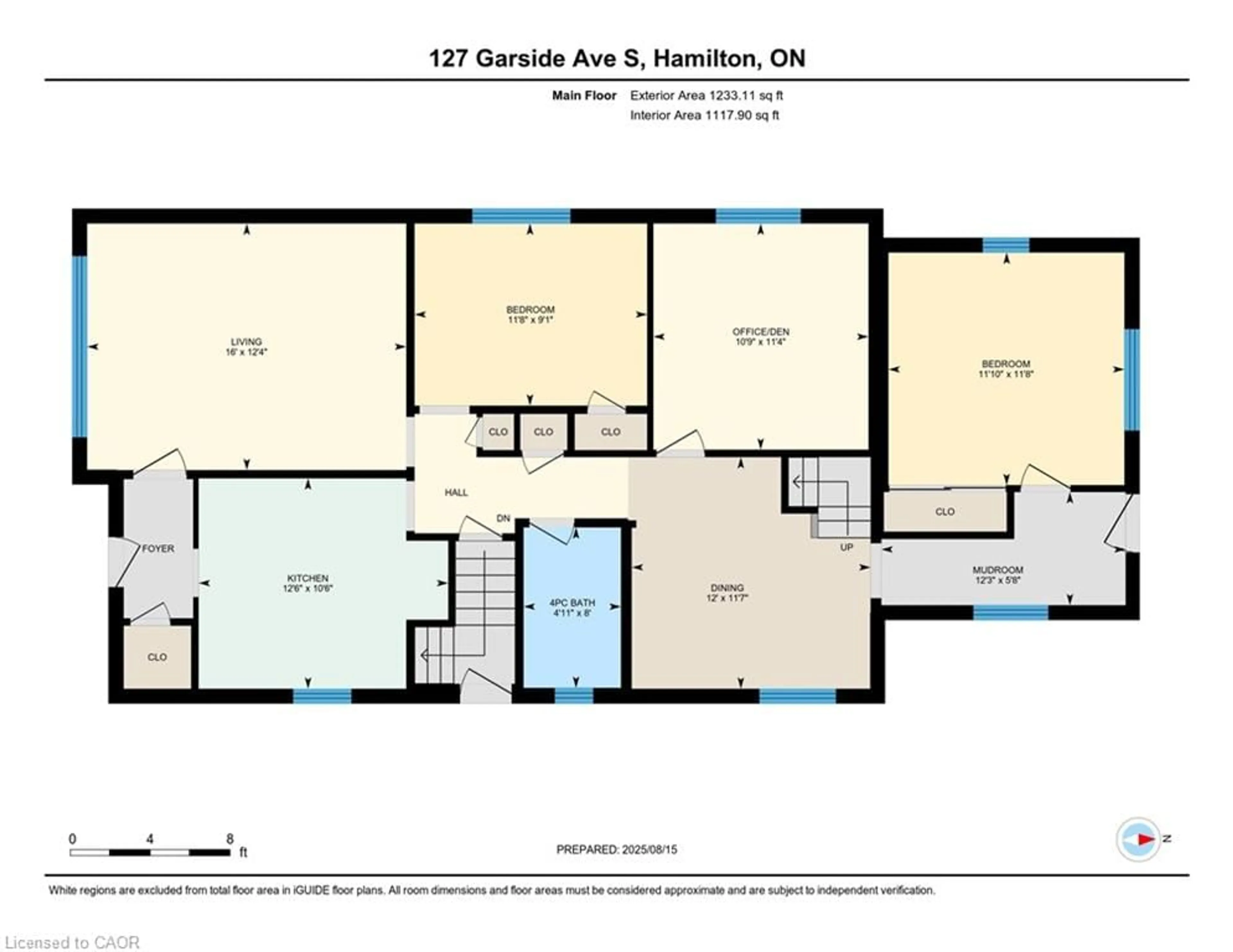Floor plan for 127 Garside Ave, Hamilton Ontario L8K 2W1