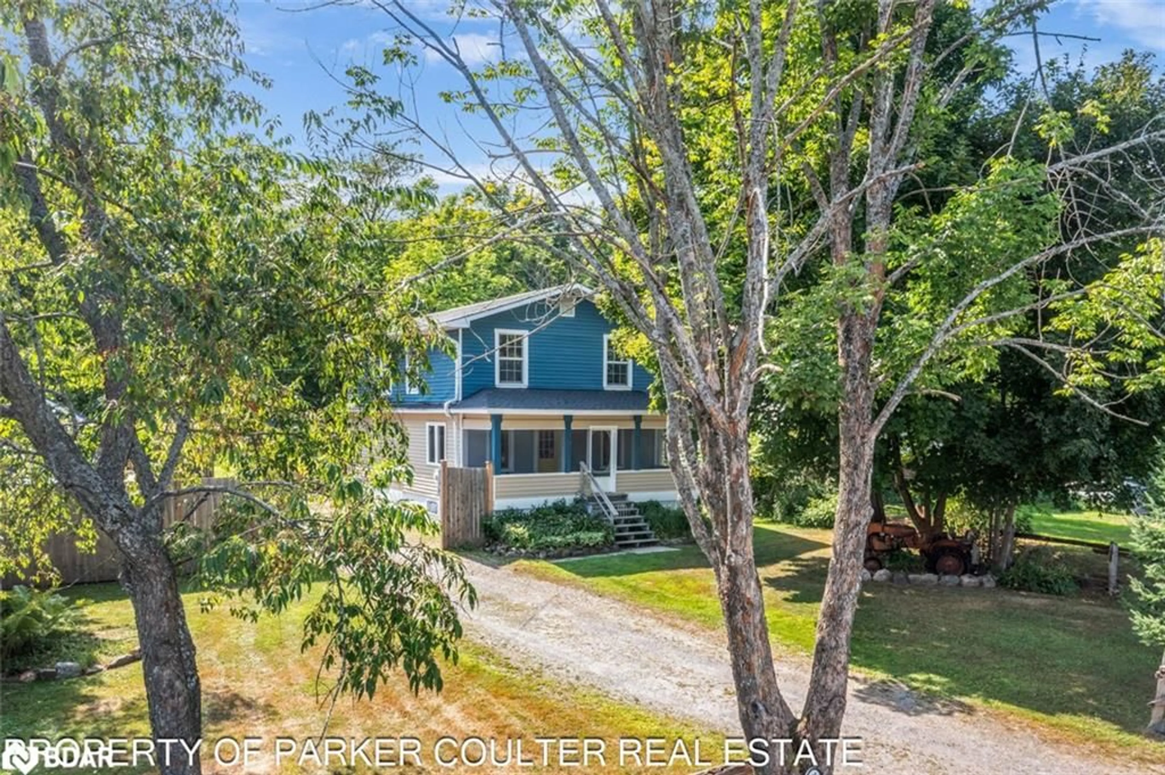 A pic from outside/outdoor area/front of a property/back of a property/a pic from drone, street for 575 High St, MacTier Ontario P0C 1H0