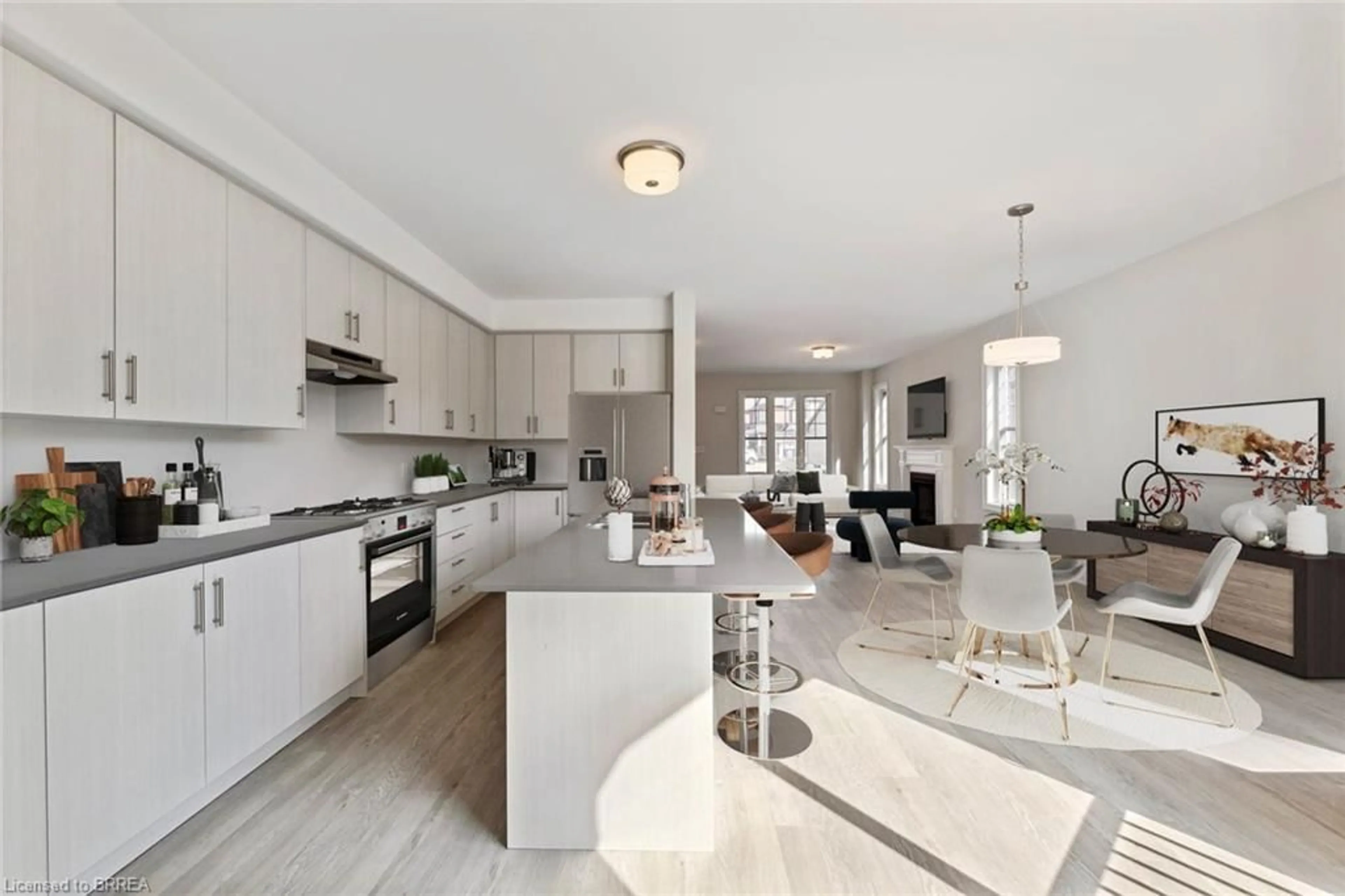Open concept kitchen, ceramic/tile floor for 1083 Rippingale Trail, Peterborough Ontario K9H 0J2