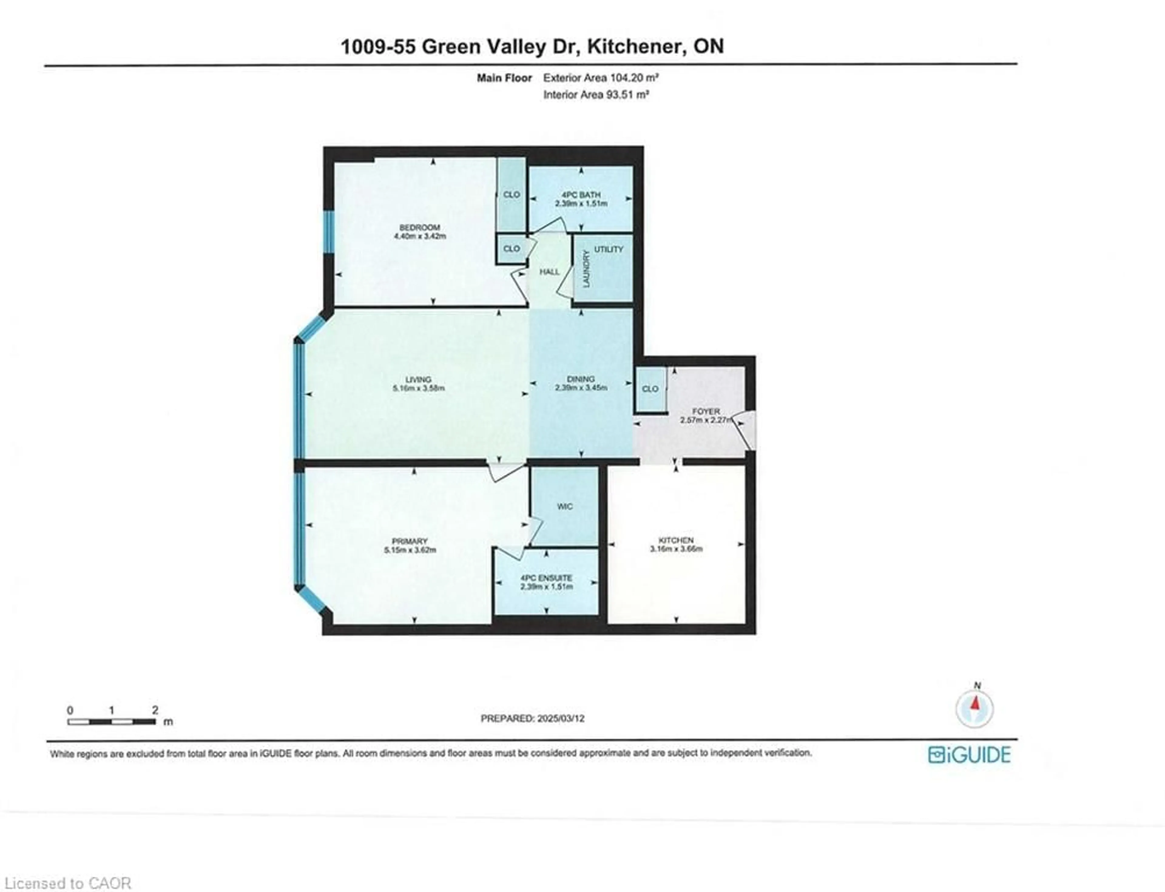 Floor plan for 55 Green Valley Dr #1009, Kitchener Ontario N2P 1Z6
