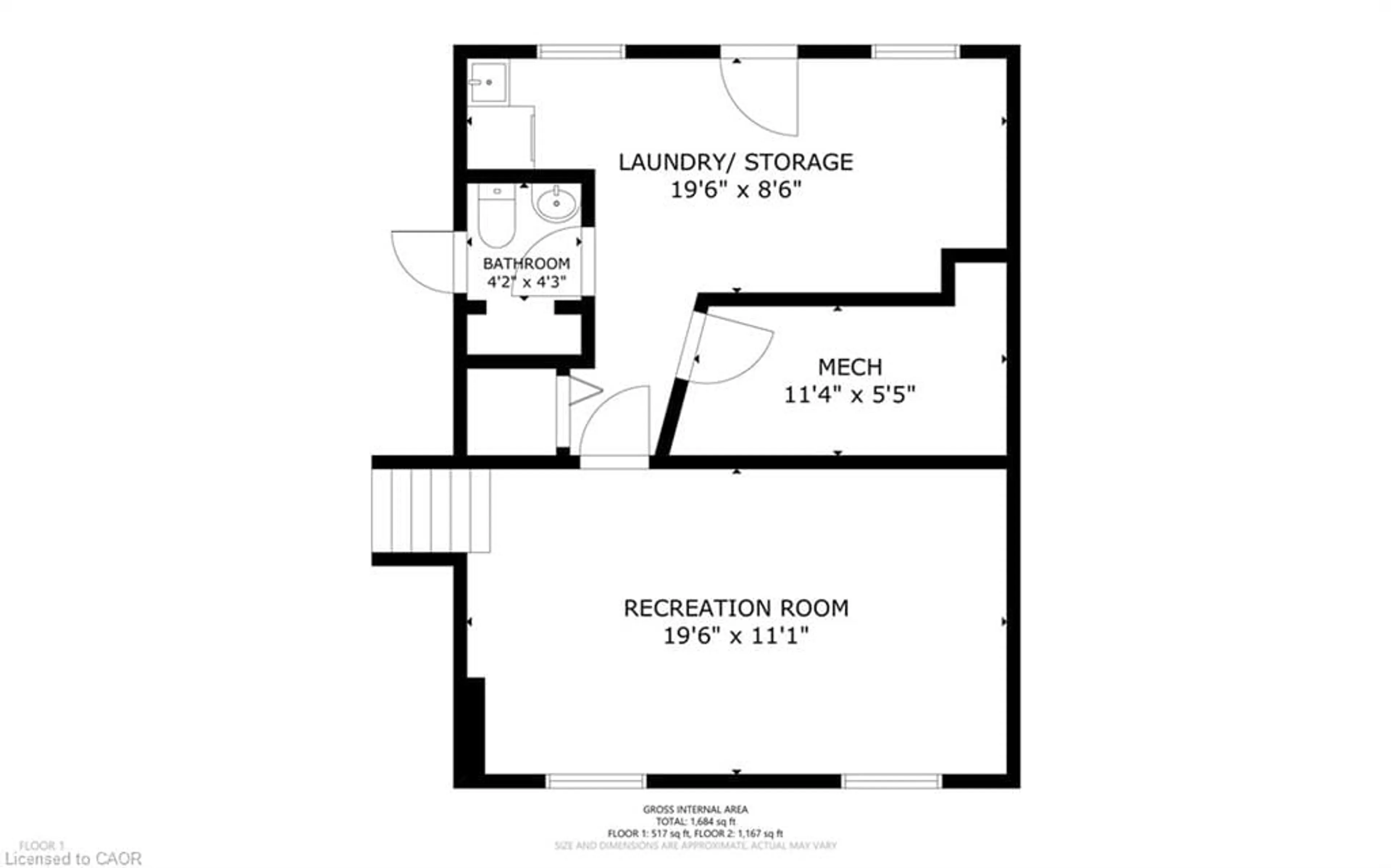 Floor plan for 9 Eden Pl, Simcoe Ontario N3Y 3K9