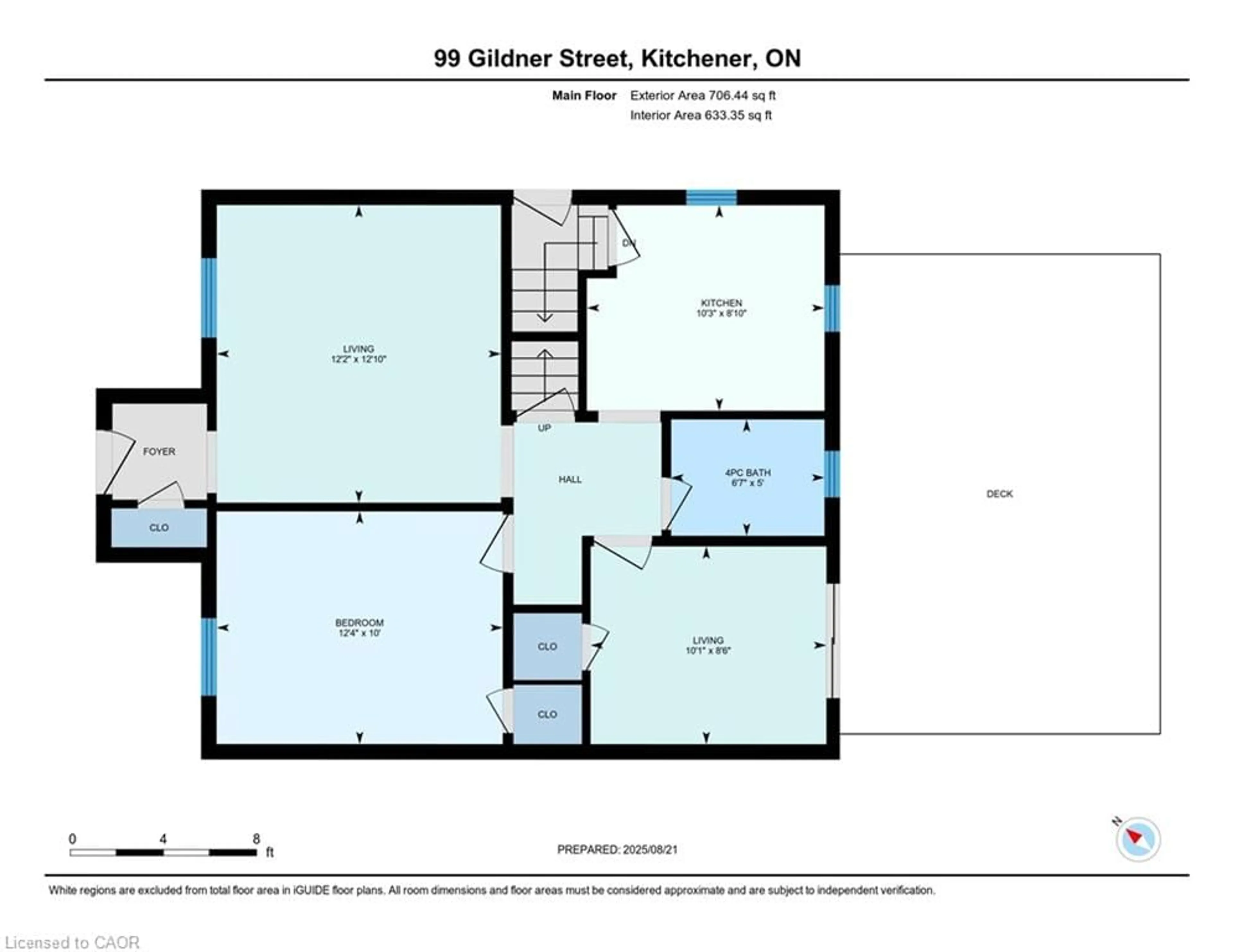 Floor plan for 99 Gildner St, Kitchener Ontario N2G 2H4