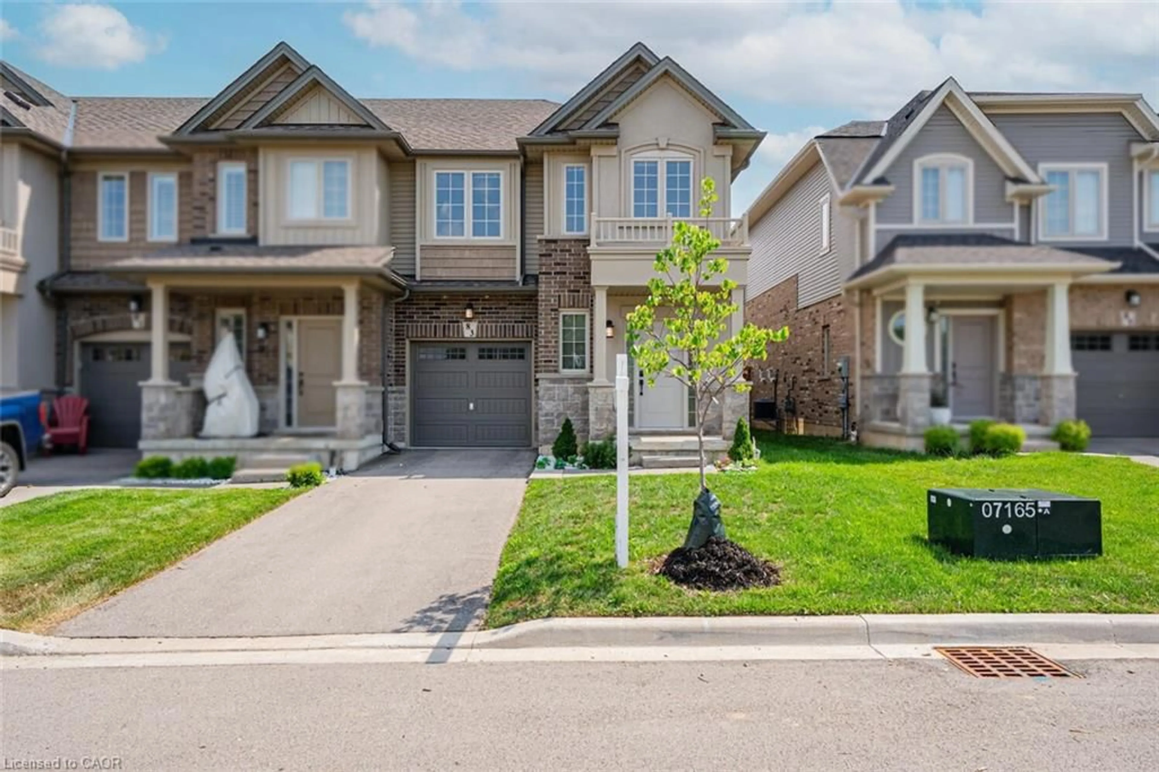 Home with brick exterior material, street for 83 Beasley Grove, Hamilton Ontario L9K 0J7