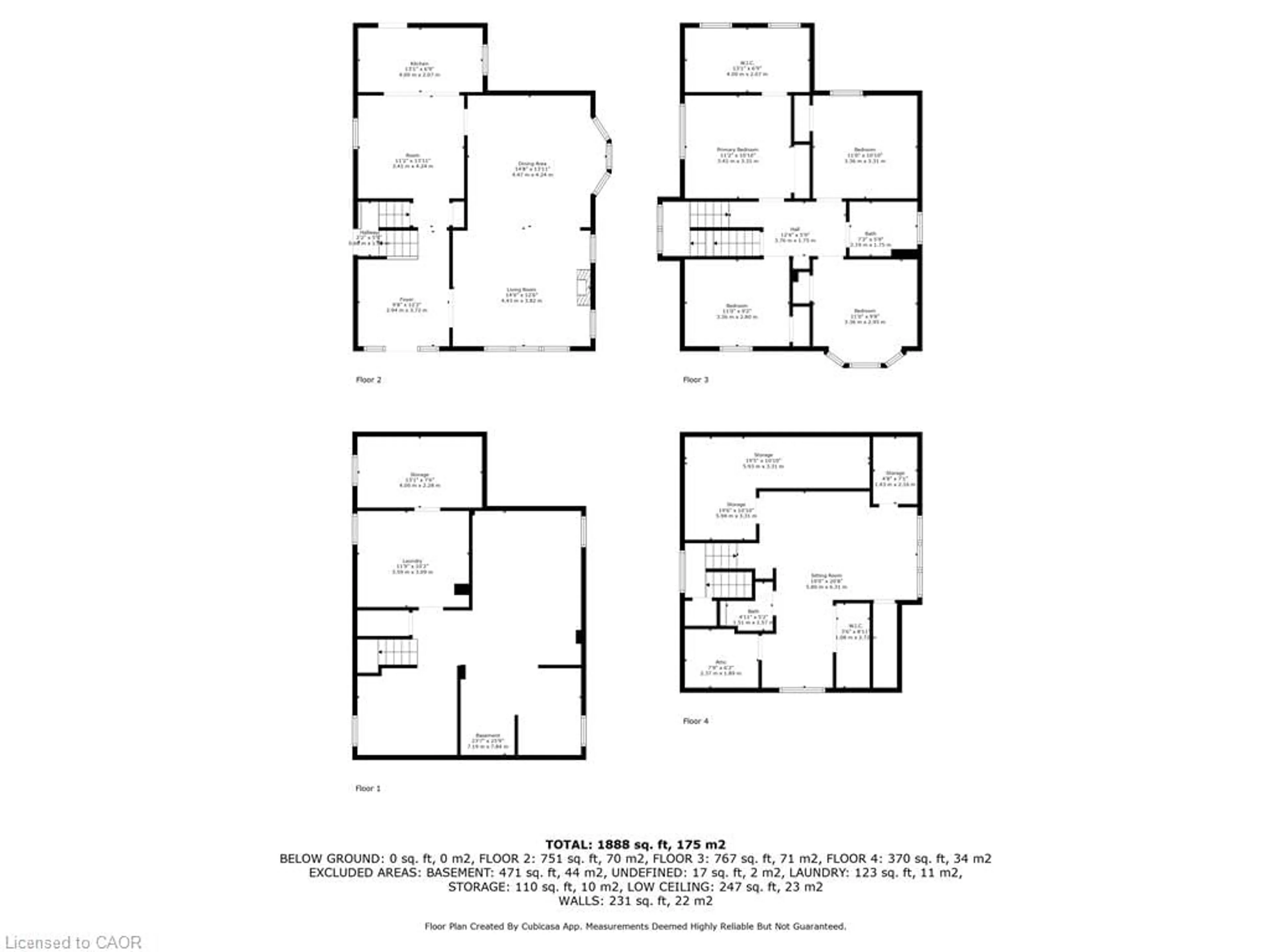 Floor plan for 98 Kensington Ave, Hamilton Ontario L8M 3H3