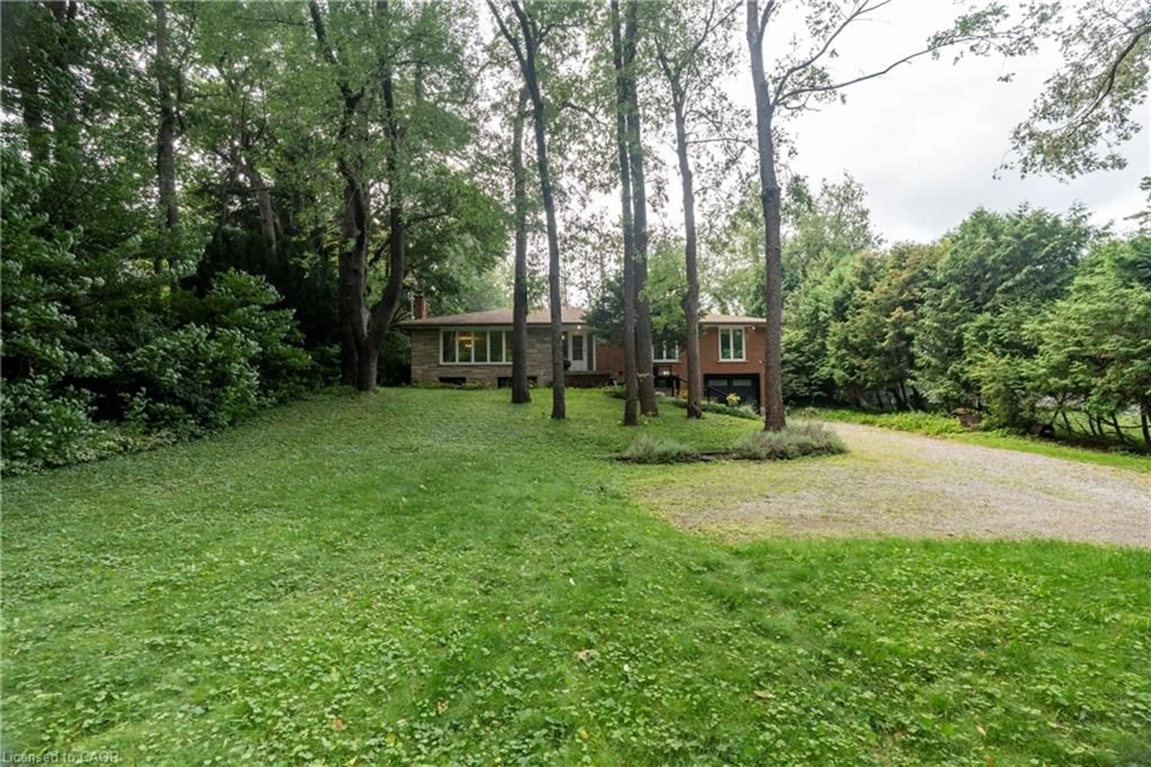 A pic from outside/outdoor area/front of a property/back of a property/a pic from drone, forest/trees view for 346 Jerseyville Rd, Ancaster Ontario L9G 3L6