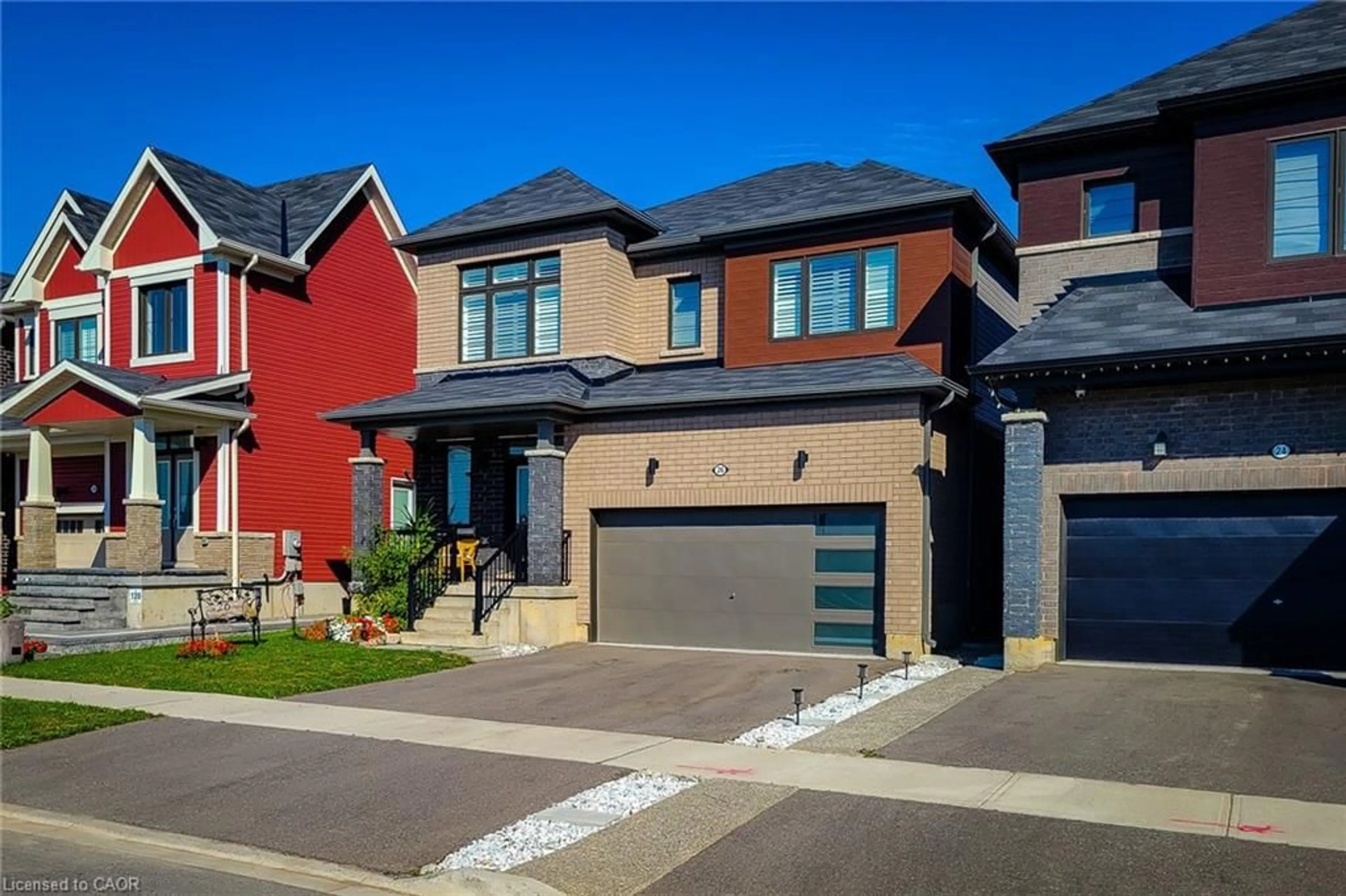 Home with brick exterior material, street for 26 Whithorn Cres, Caledonia Ontario N3W 0E5