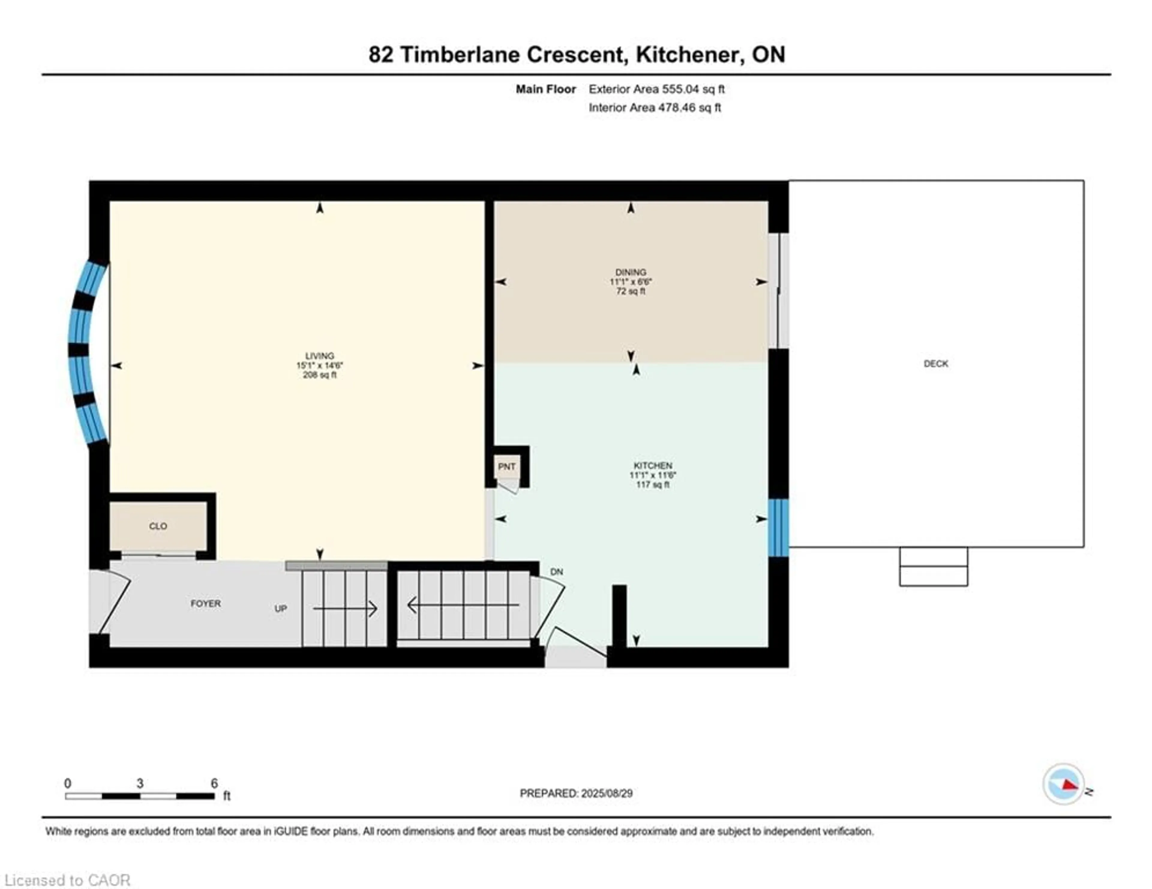 Floor plan for 82 Timberlane Cres, Kitchener Ontario N2N 1S9