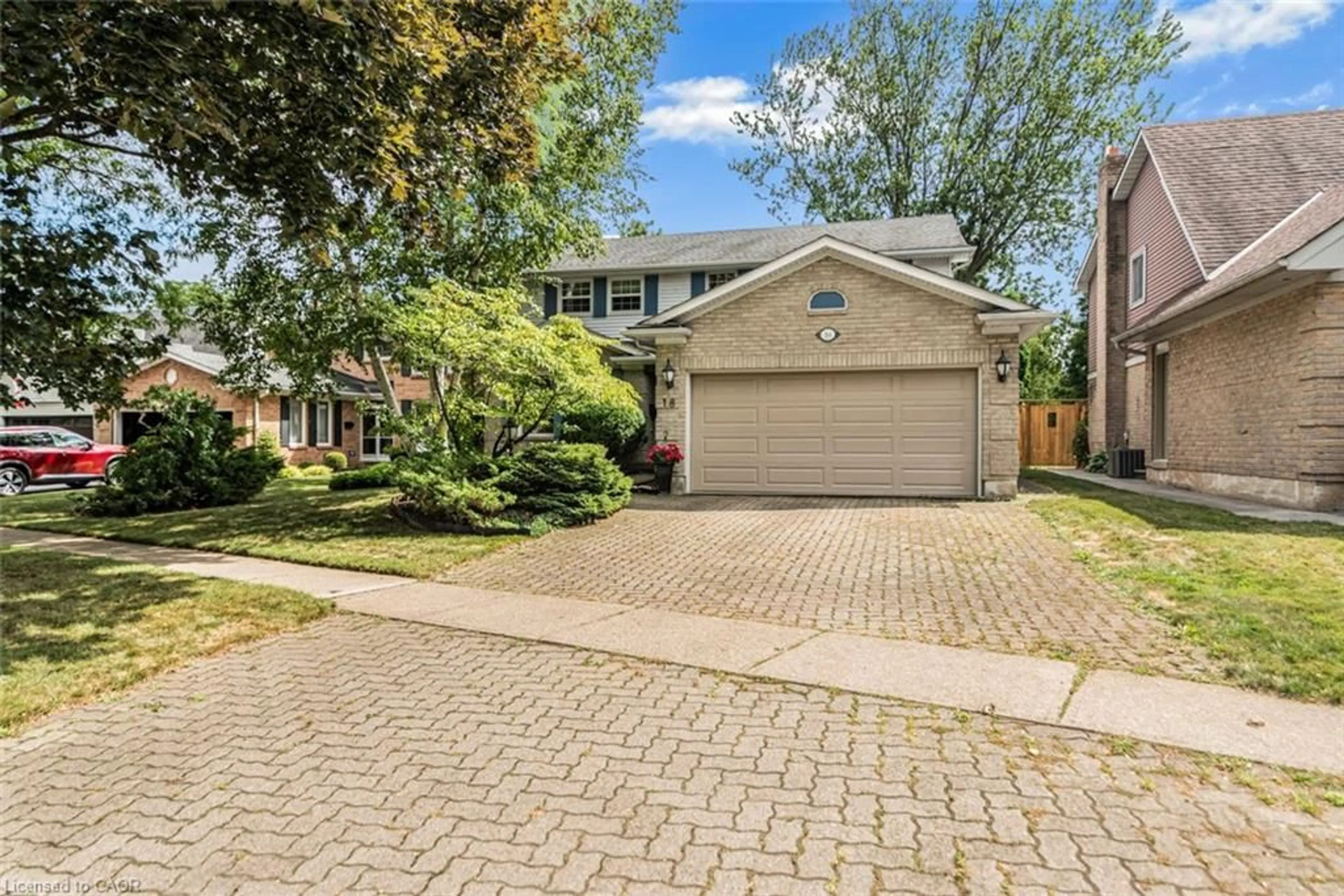 Home with brick exterior material, street for 18 Cammay Ave, Dundas Ontario L9H 6M5