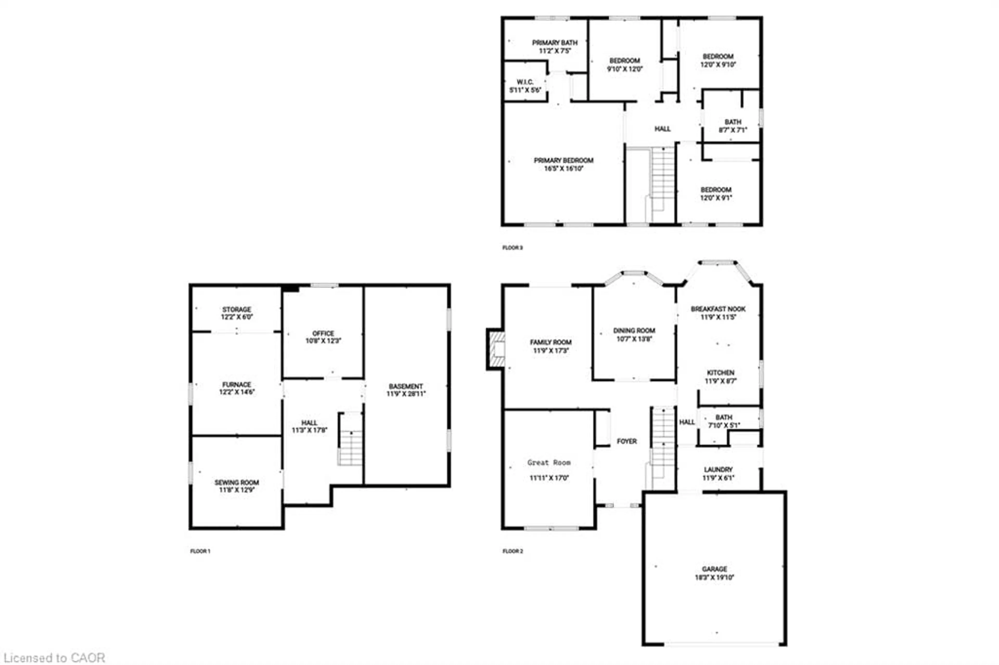 Floor plan for 18 Cammay Ave, Dundas Ontario L9H 6M5