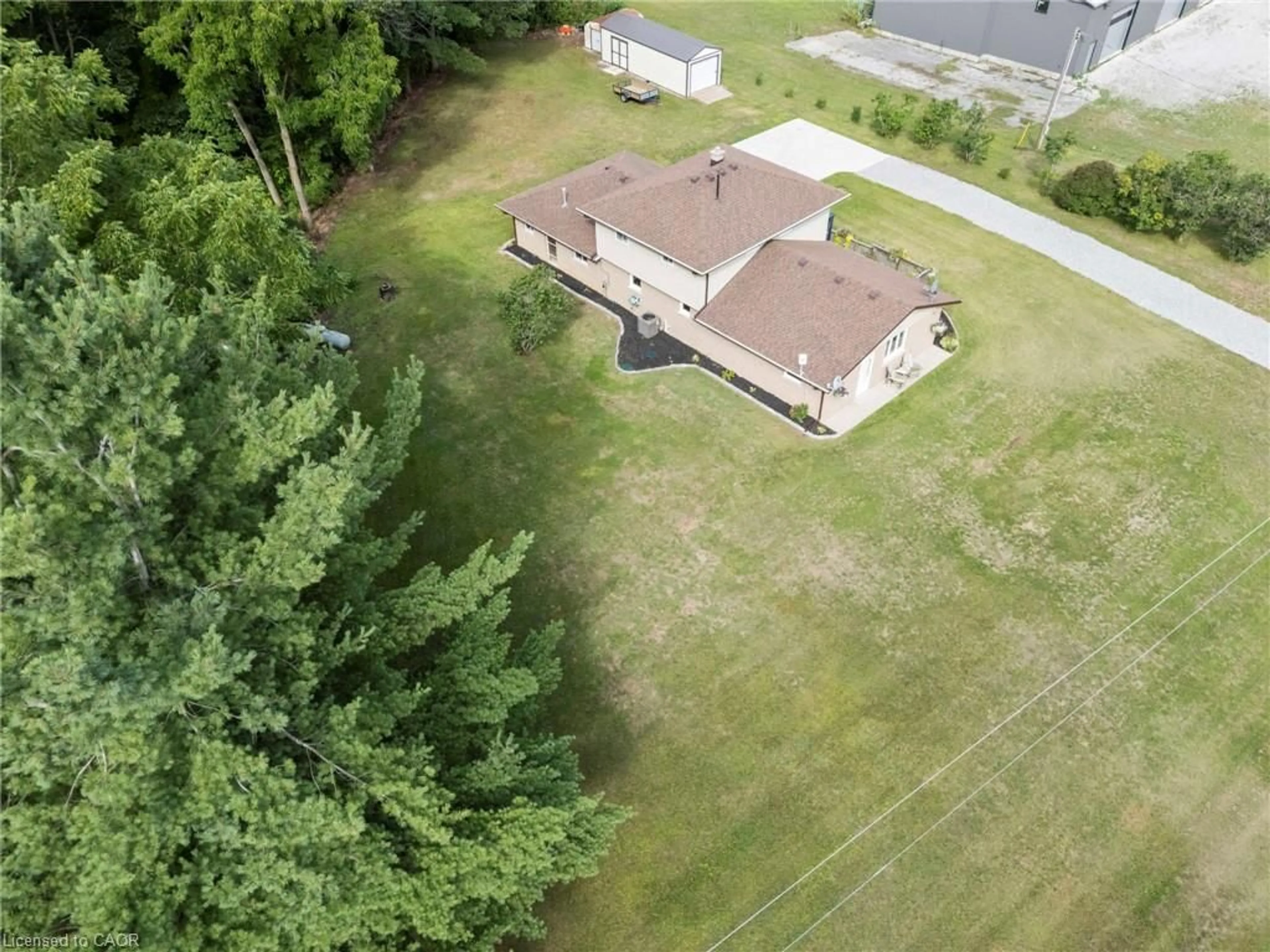 A pic from outside/outdoor area/front of a property/back of a property/a pic from drone, unknown for 275 West Quarter Line, Forestville Ontario N0E 1P0