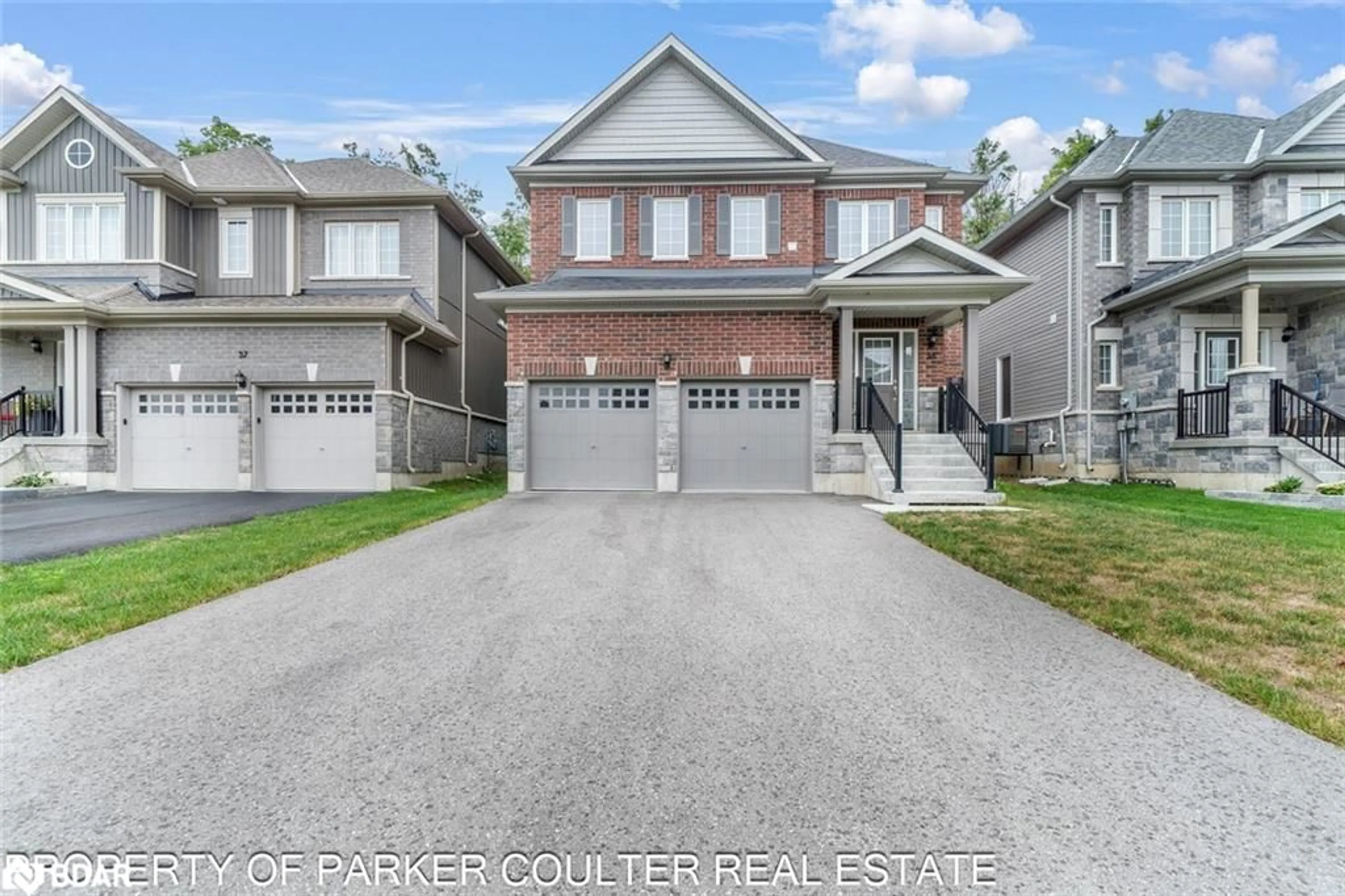 Home with brick exterior material, street for 35 Atlantis Drive, Orillia Ontario L3V 8L4