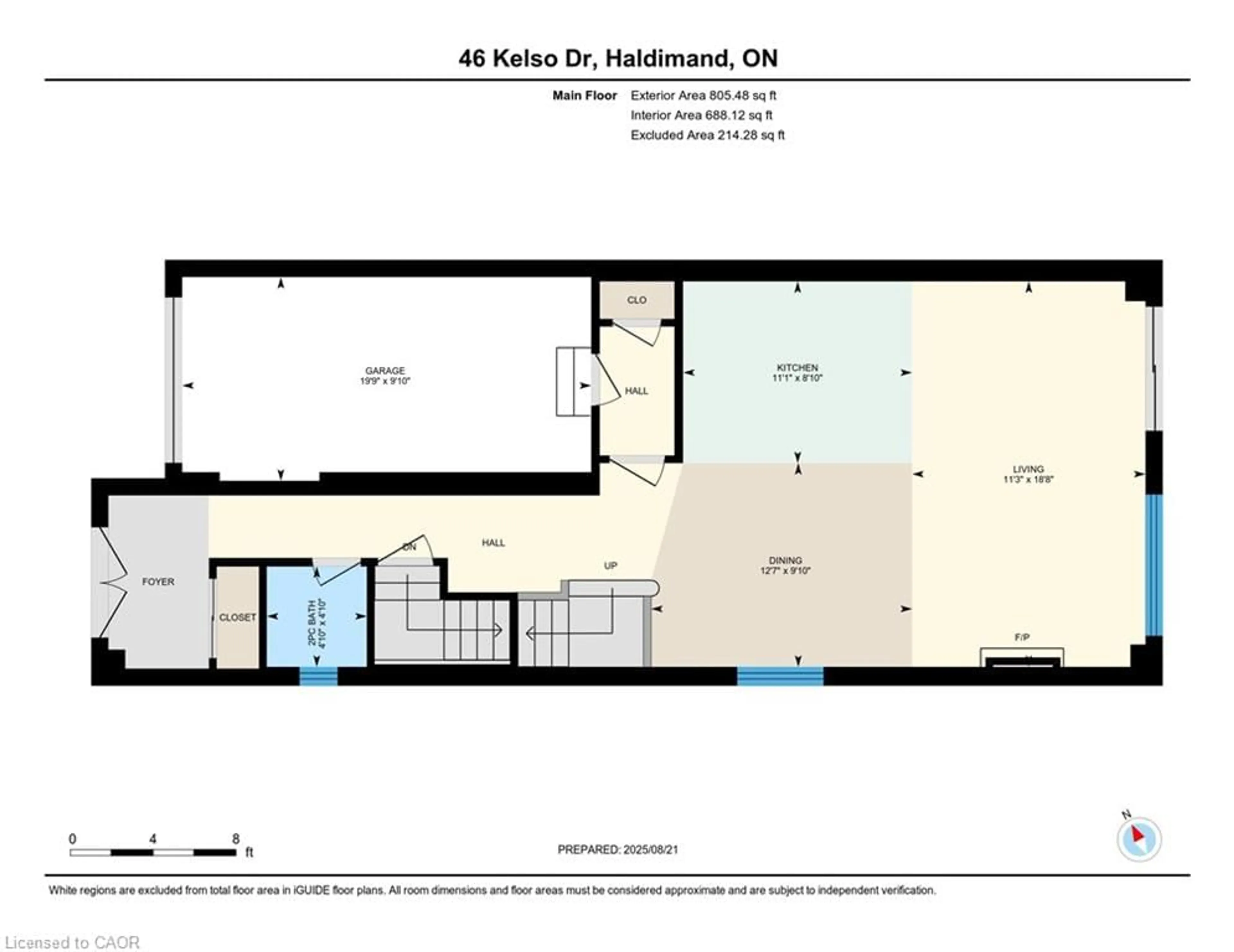 Floor plan for 46 Kelso Dr, Caledonia Ontario N3W 0B7