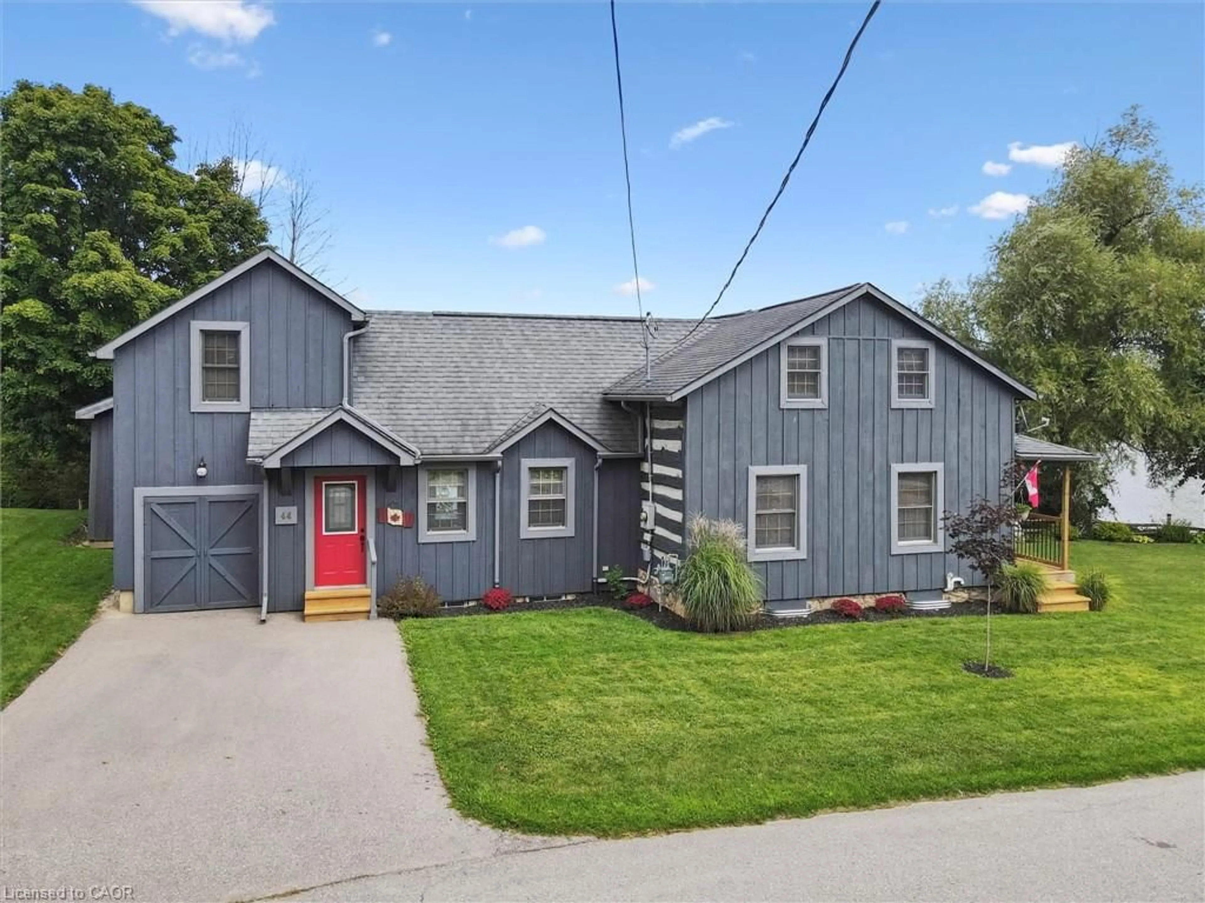Home with vinyl exterior material, street for 44 David St, Wellesley Ontario N0B 2T0