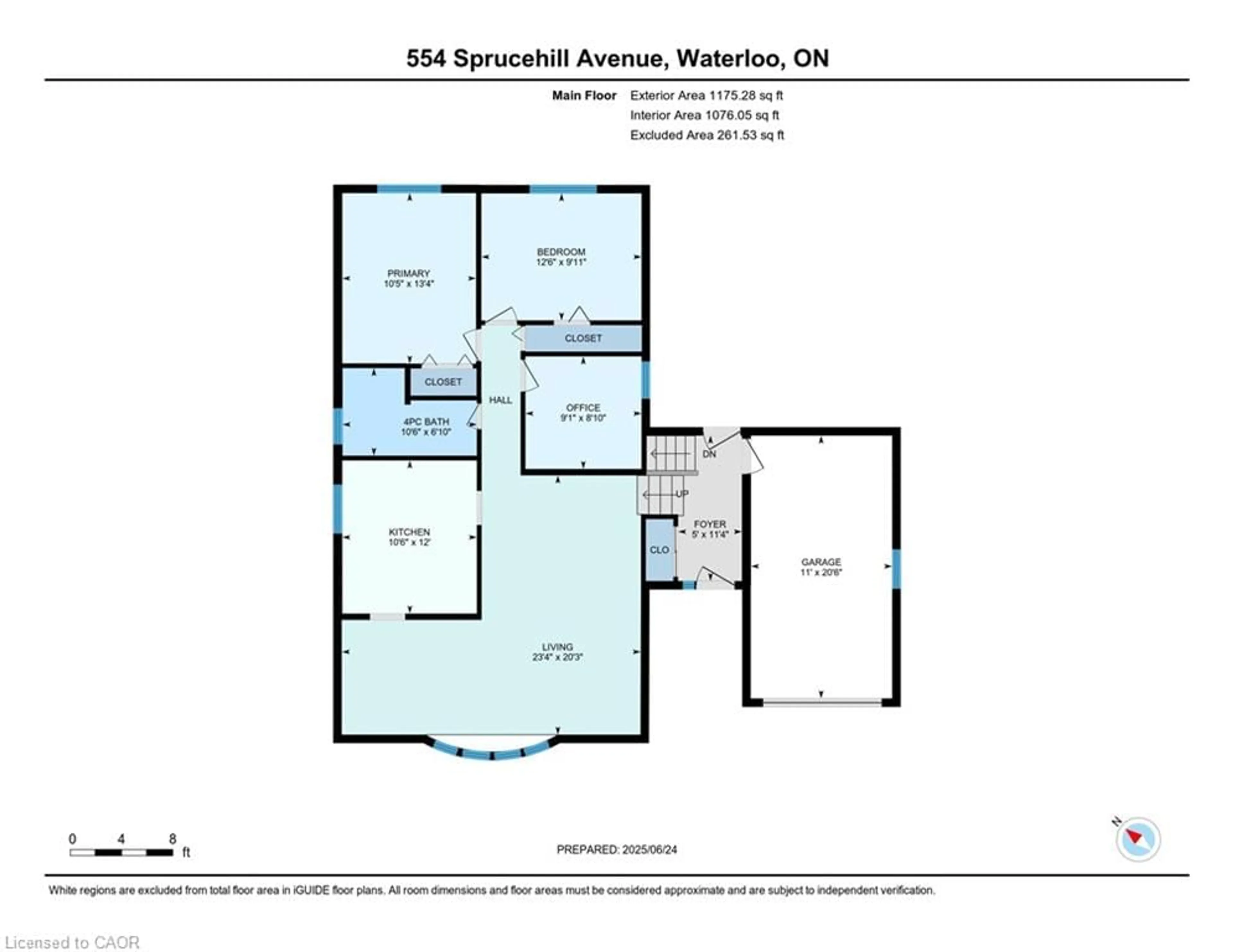 Floor plan for 554 Sprucehill Ave, Waterloo Ontario N2L 4V7