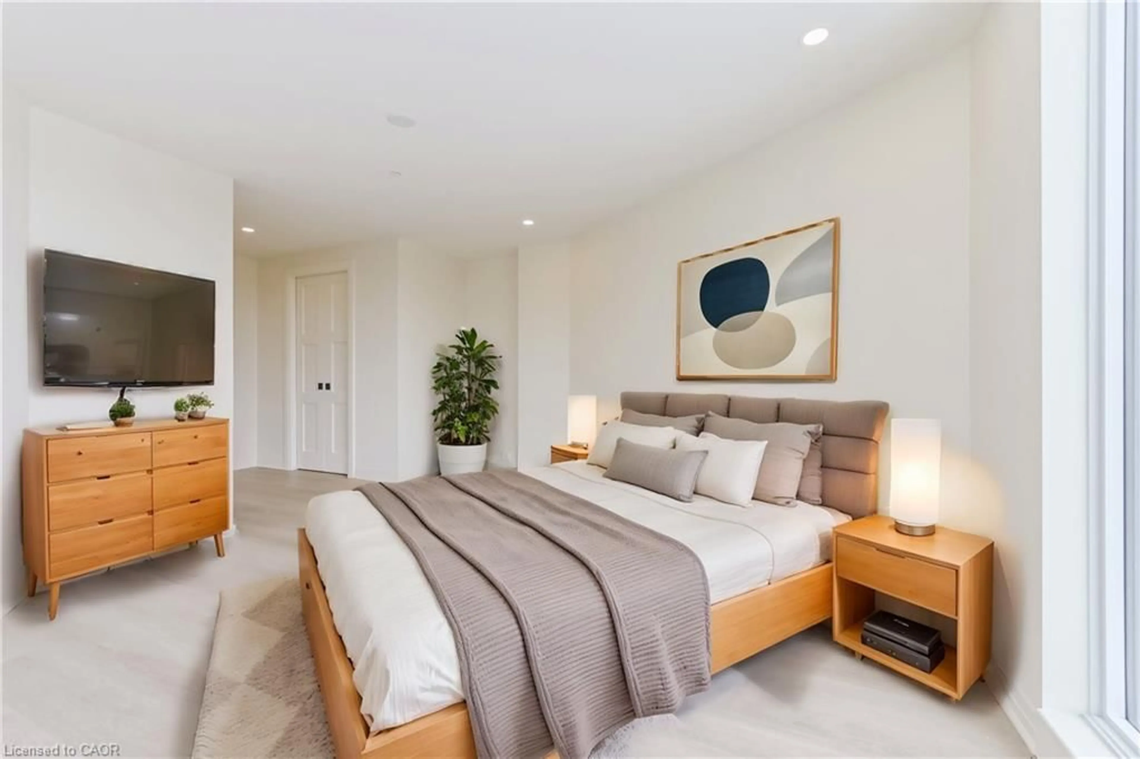 Bedroom with bed, unknown for 6523 Wellington Road 7 #402, Centre Wellington Ontario N0B 1S0