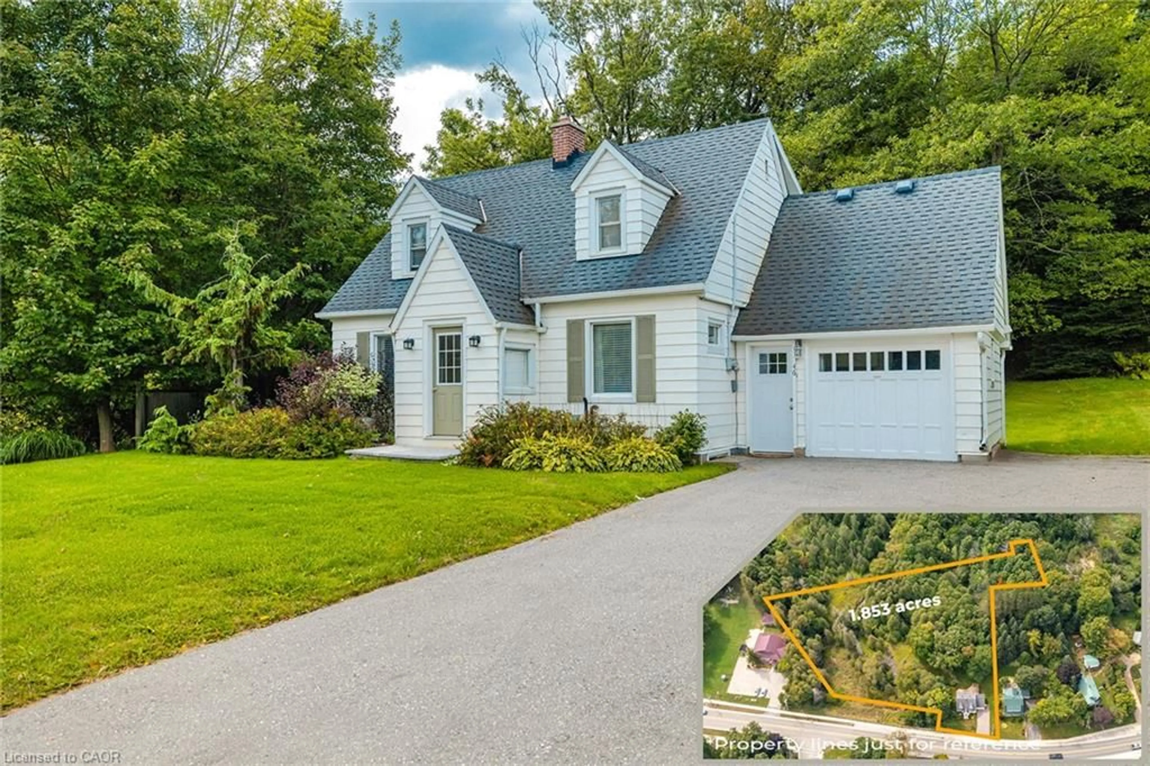Home with vinyl exterior material, street for 46 Sydenham St, Flesherton Ontario N0C 1E0