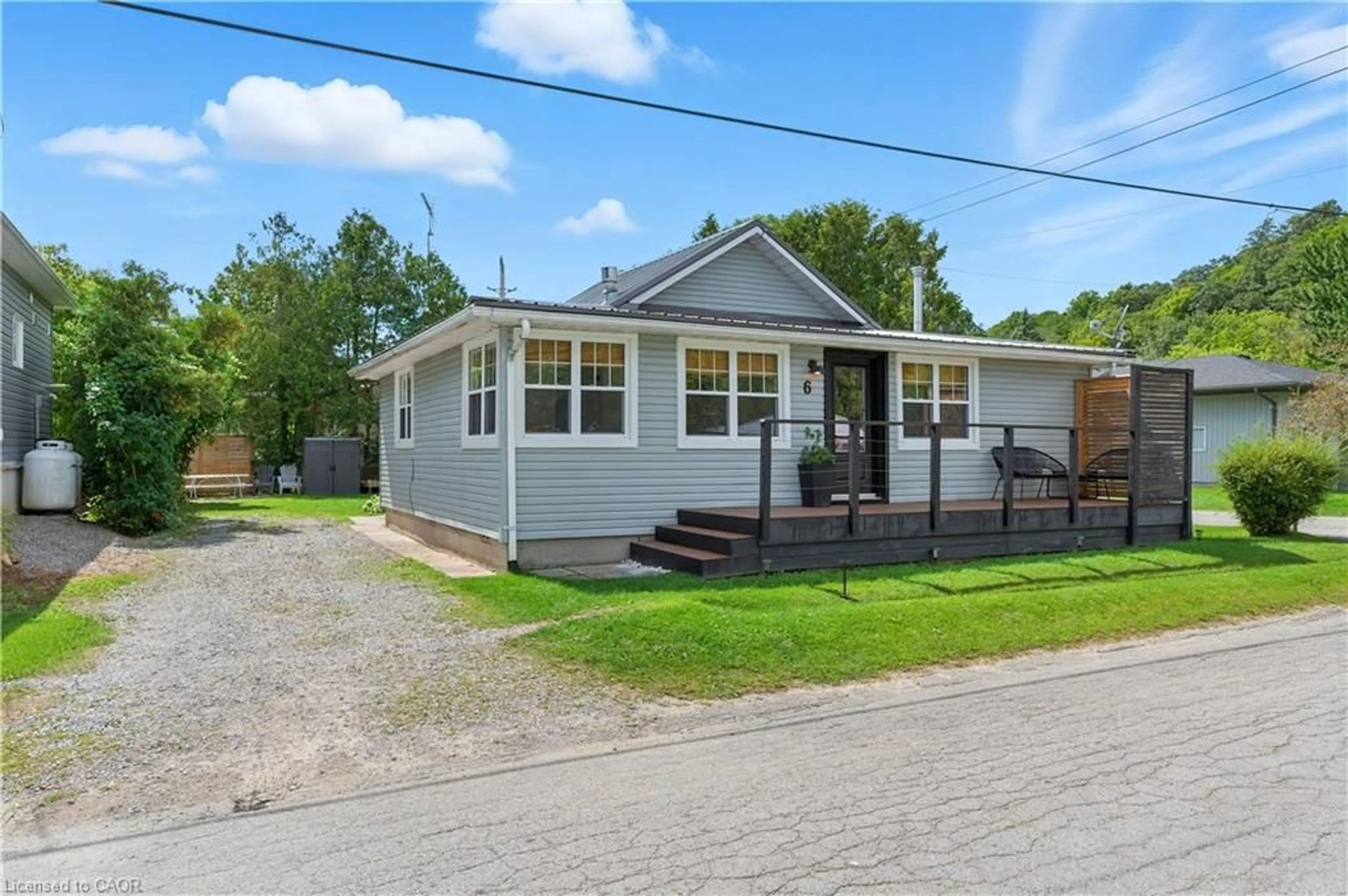 Home with vinyl exterior material, street for 6 Old Hill Rd, Turkey Point Ontario N0E 1T0