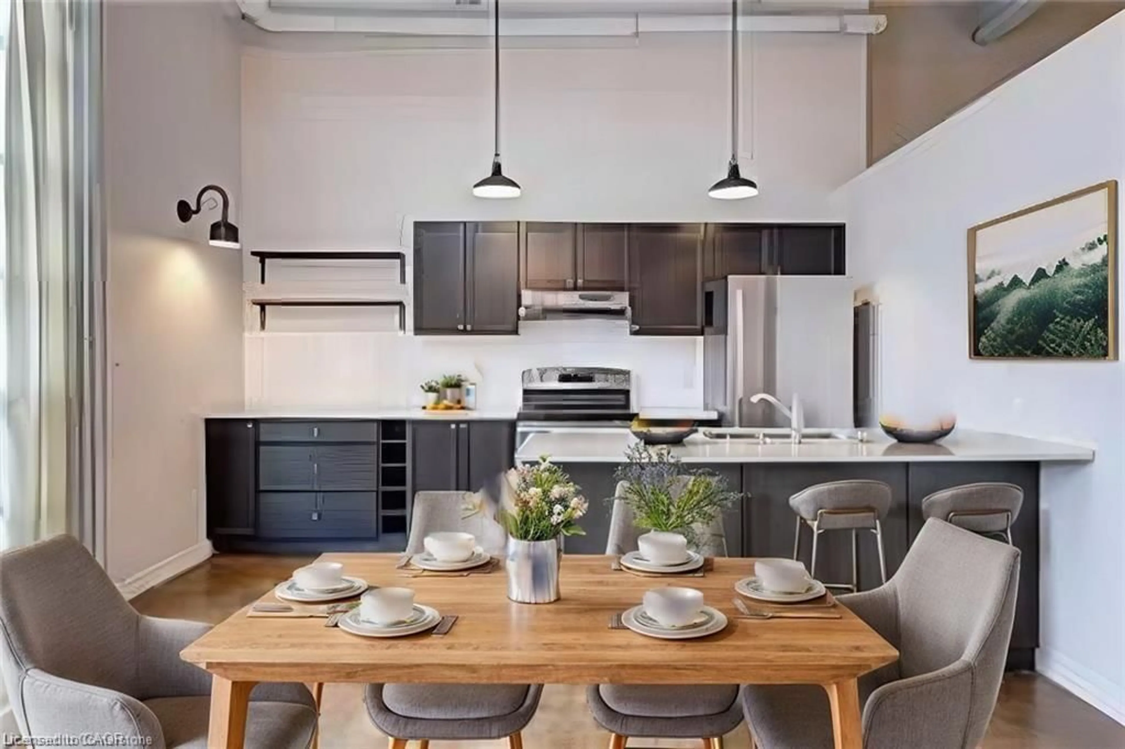 Open concept kitchen, unknown for 11 Rebecca St, Hamilton Ontario L8R 3H7