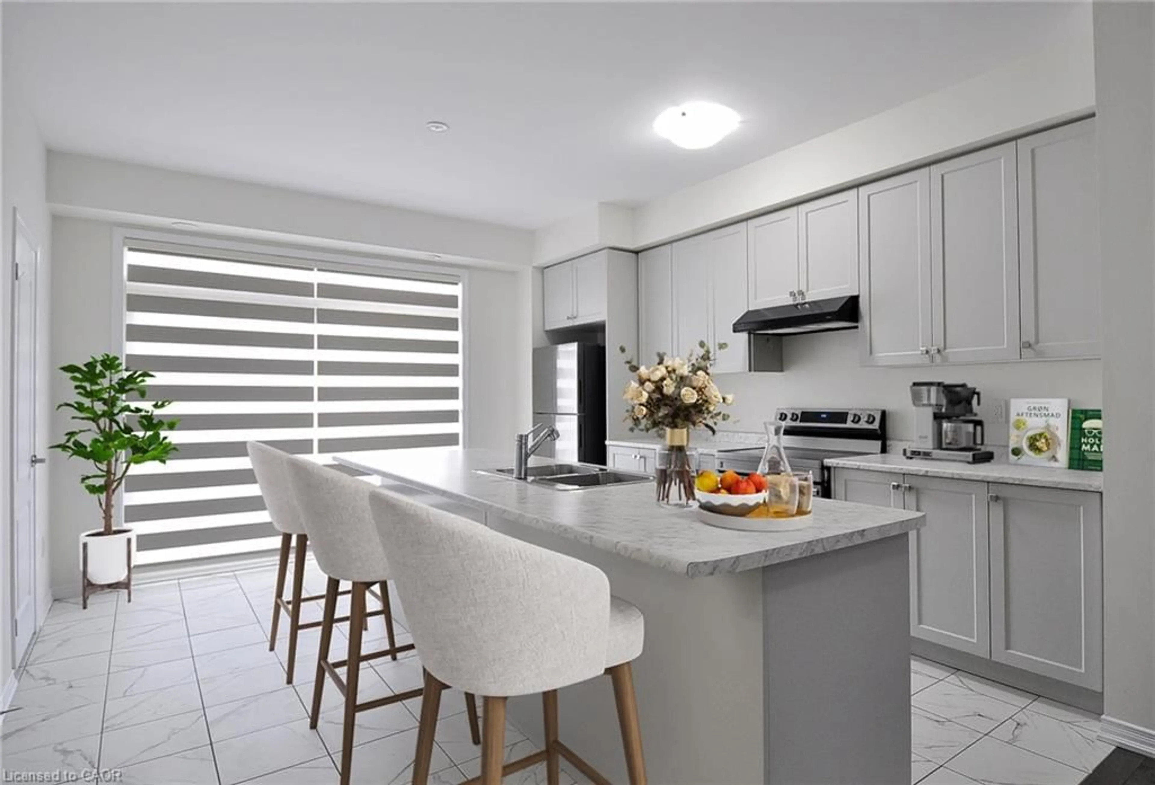 Contemporary kitchen, ceramic/tile floor for 87 Holder Dr, Brantford Ontario N3T 0W8