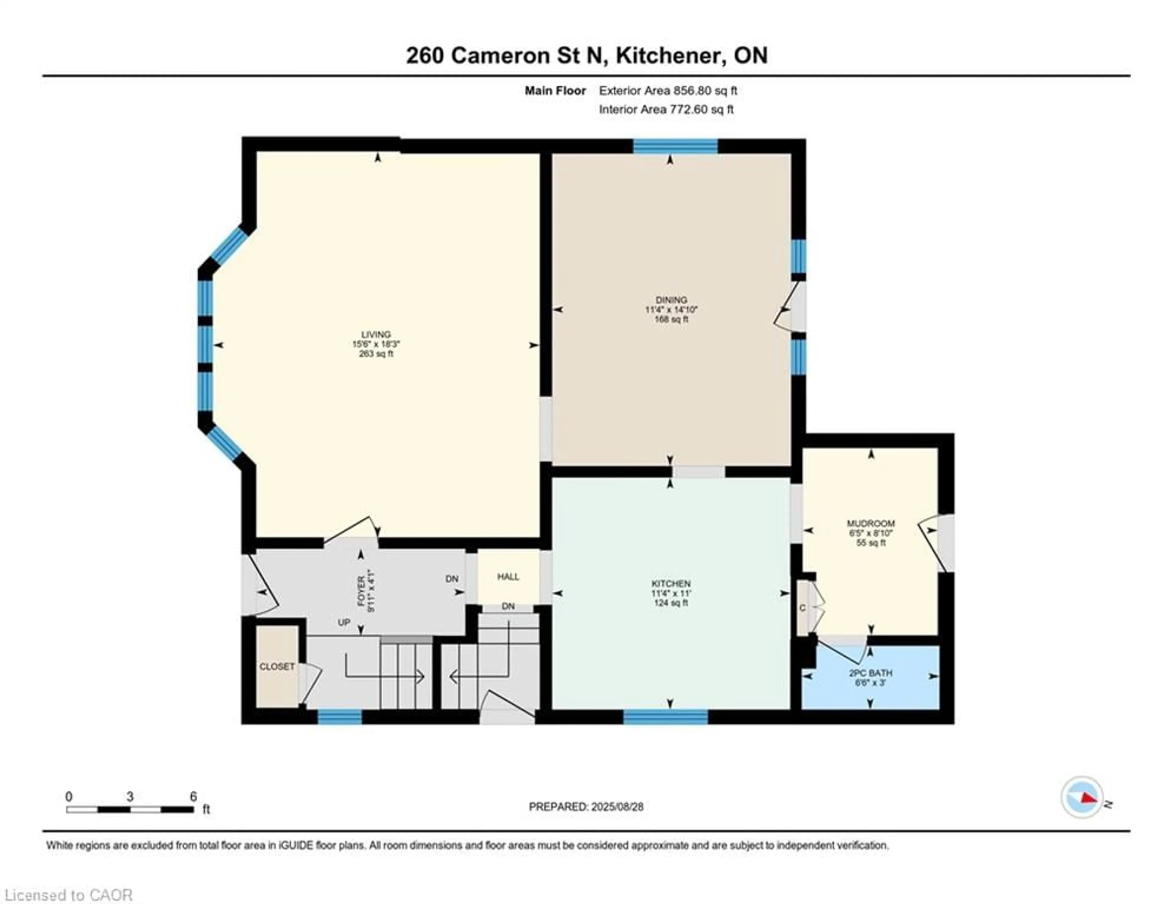 Floor plan for 260 Cameron St, Kitchener Ontario N2H 3B5