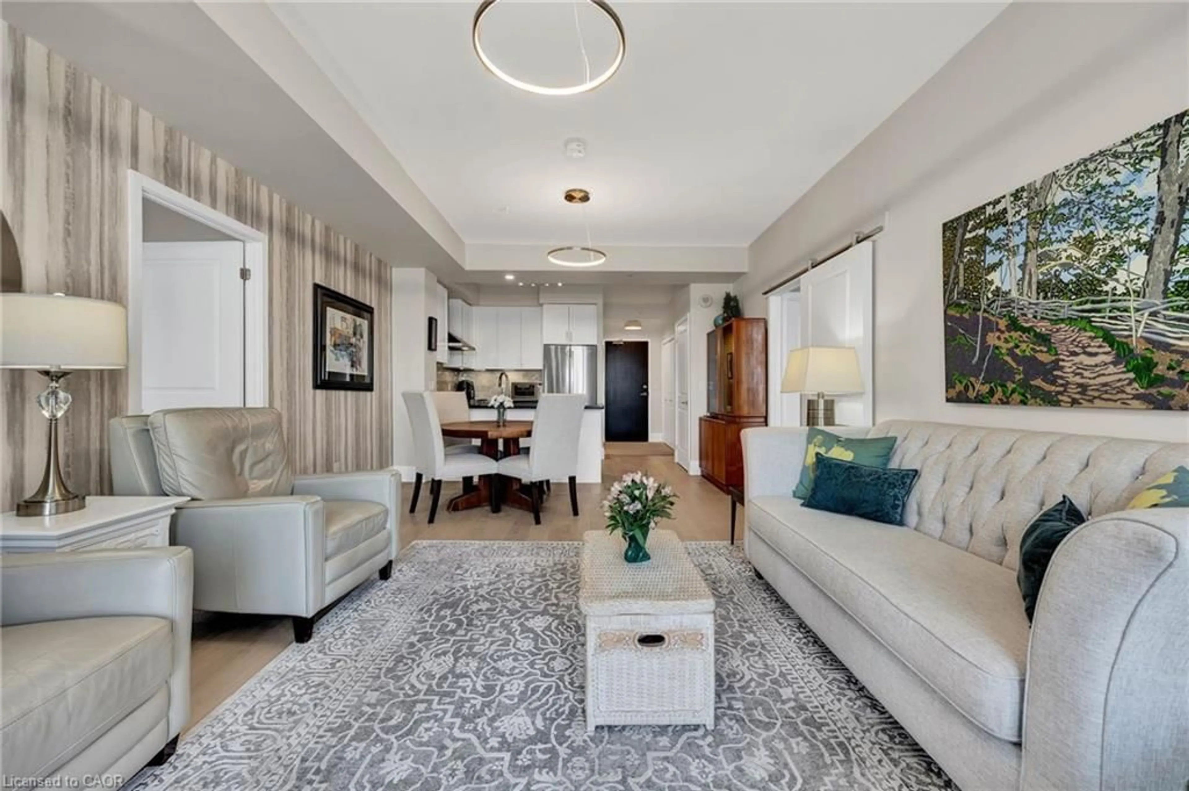 Living room with furniture, unknown for 144 Park St #609, Waterloo Ontario N2L 0B6