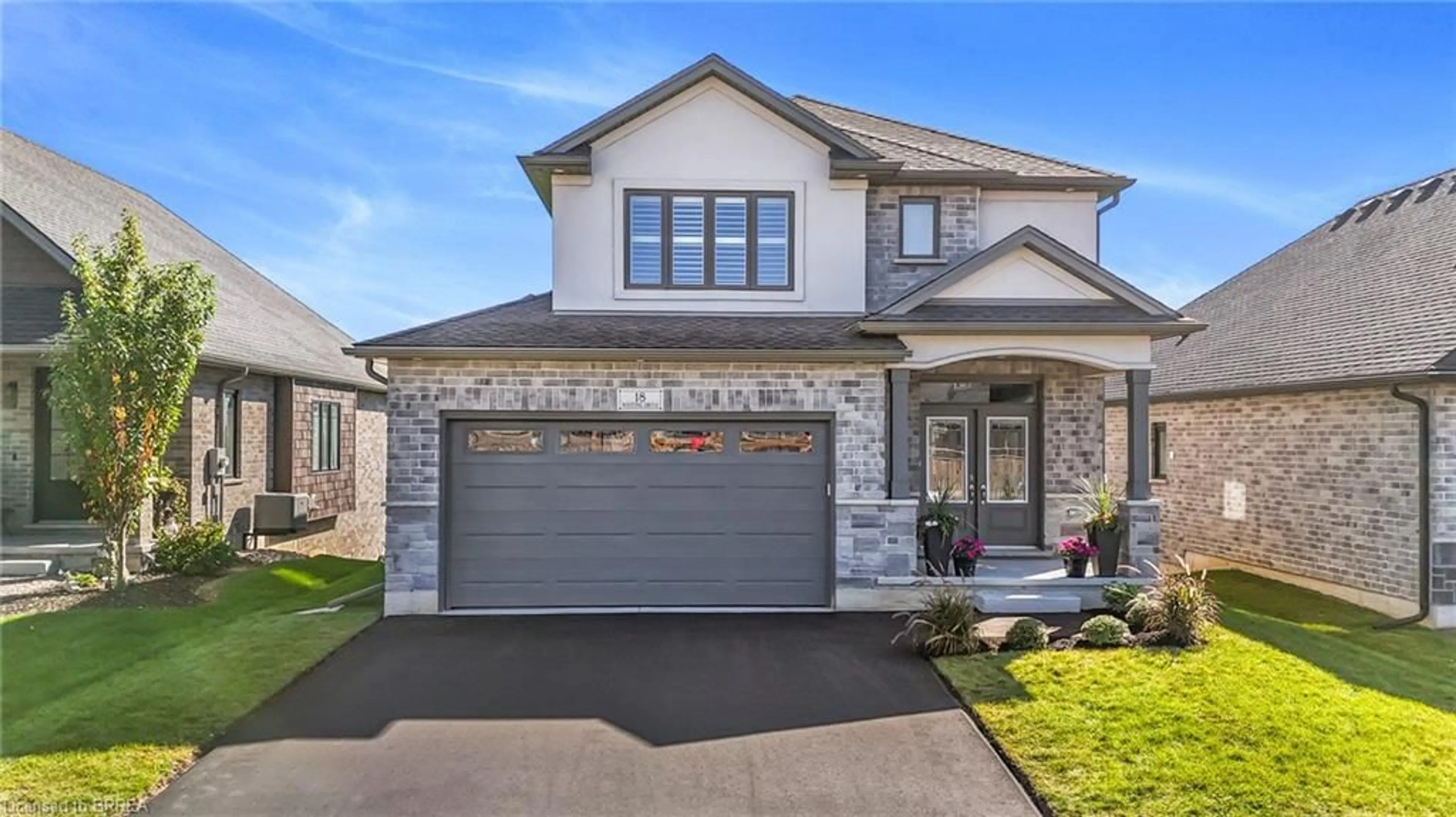Home with brick exterior material, street for 18 Whiting Dr, Paris Ontario N3L 0H3