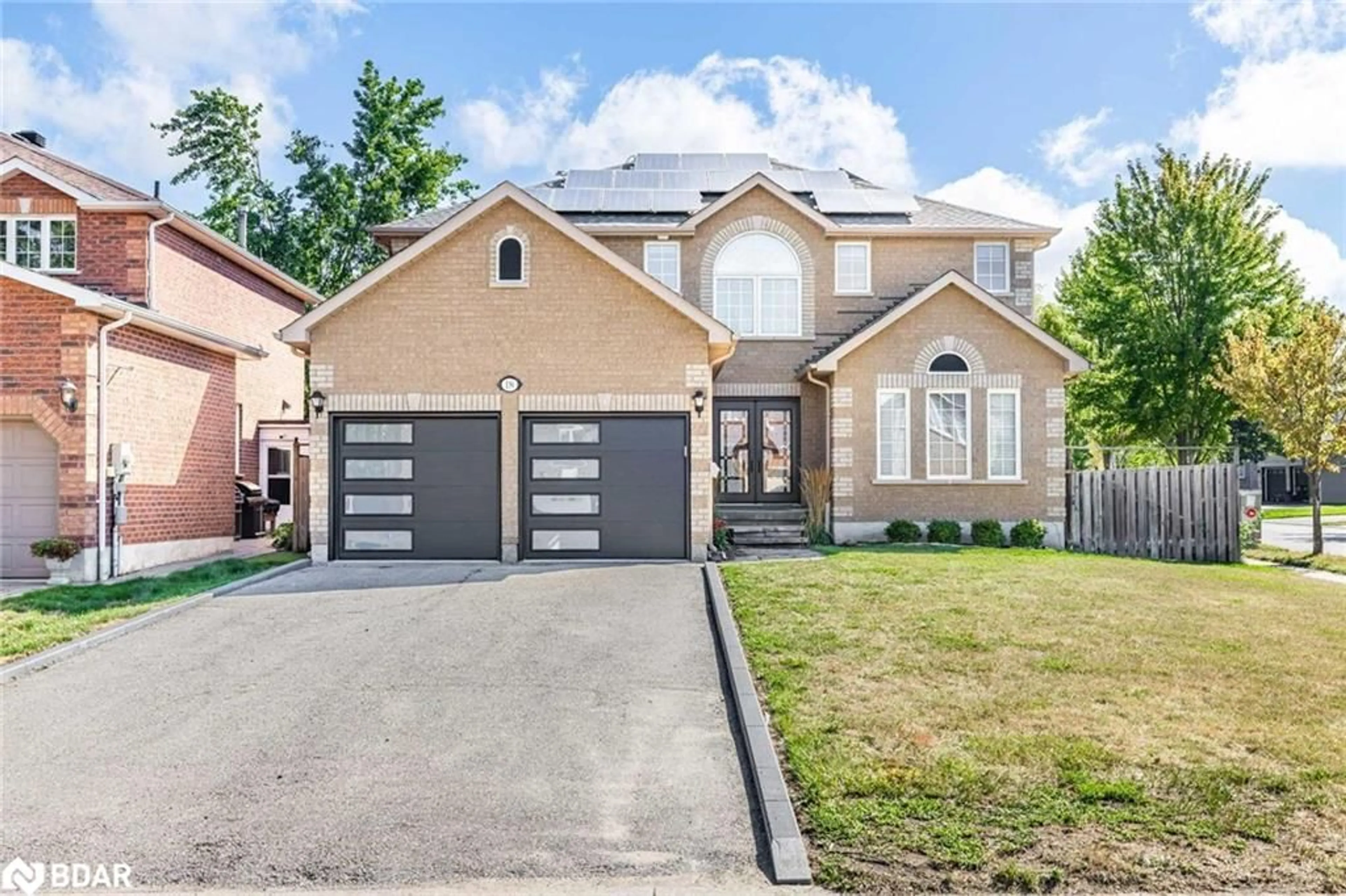 Home with brick exterior material, street for 18 Max Ave, Barrie Ontario L4N 0Y2