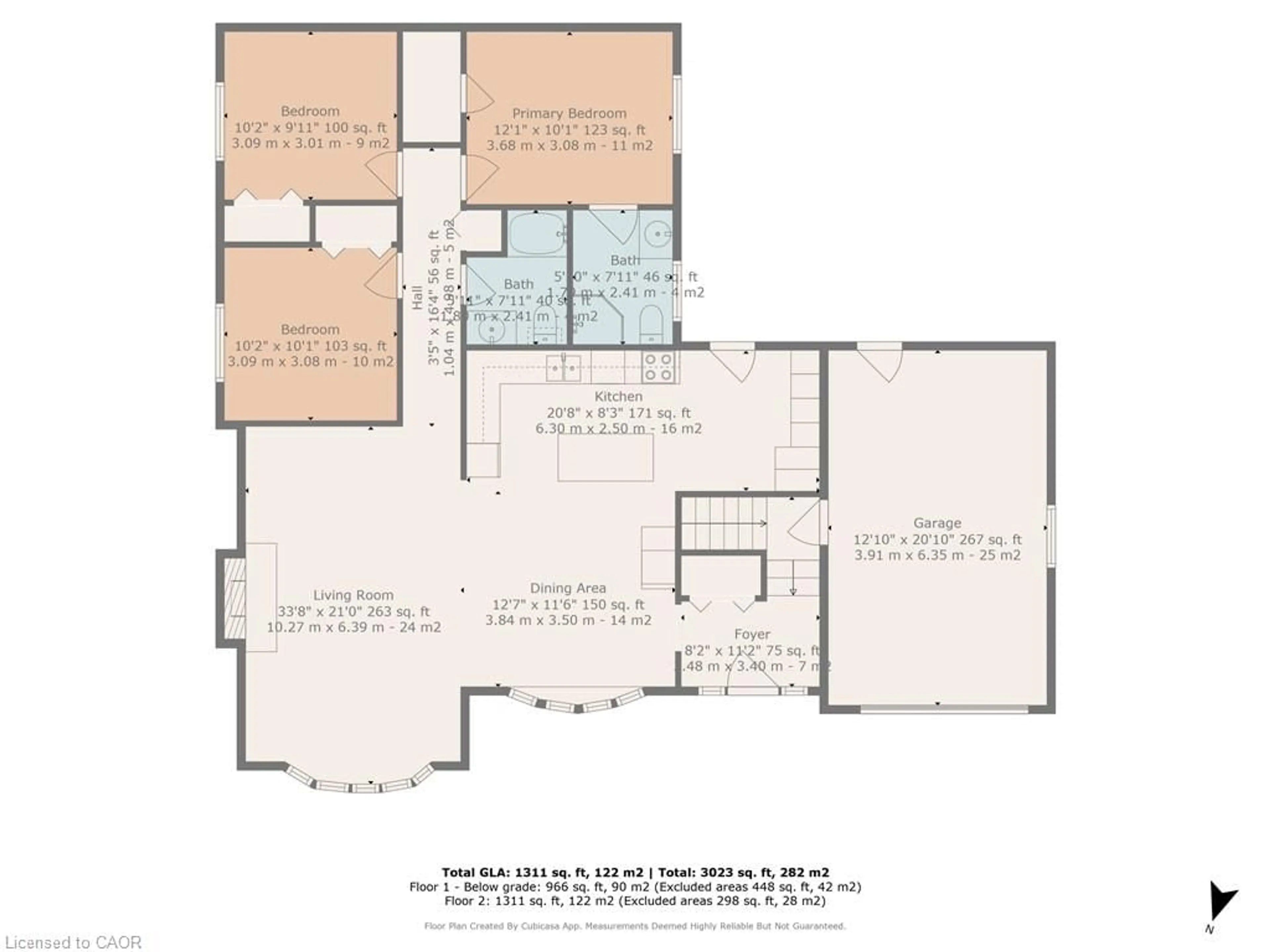 Floor plan for 258 Adams Ave, Delhi Ontario N4B 2Y5