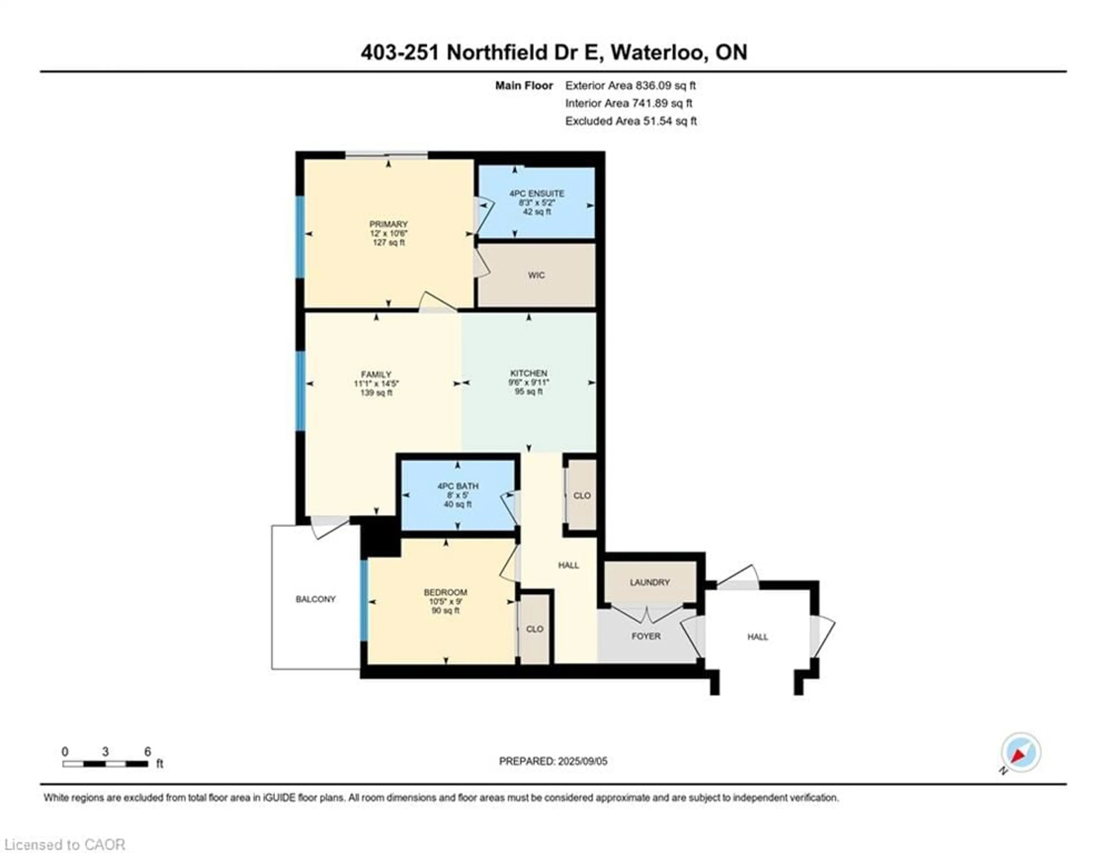 Floor plan for 251 Northfield Drive East Dr #403, Waterloo Ontario N2K 0G5