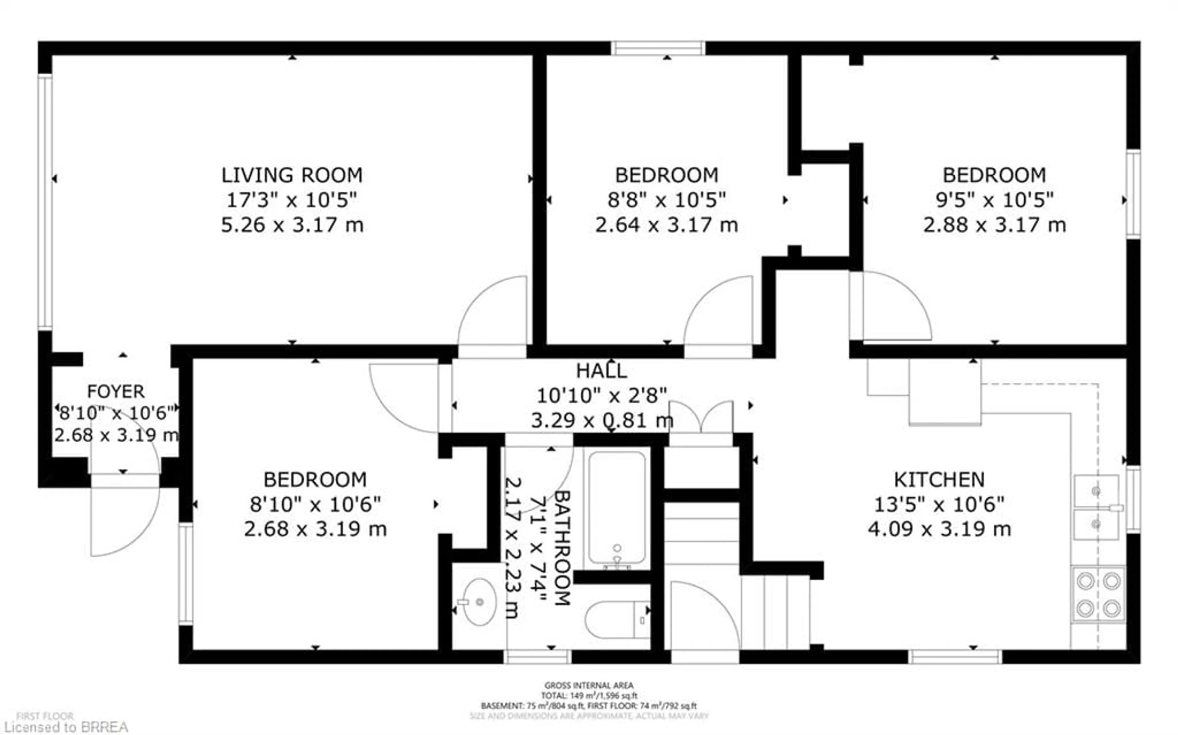 Floor plan for 389 Nelson St, Brantford Ontario N3S 4E6