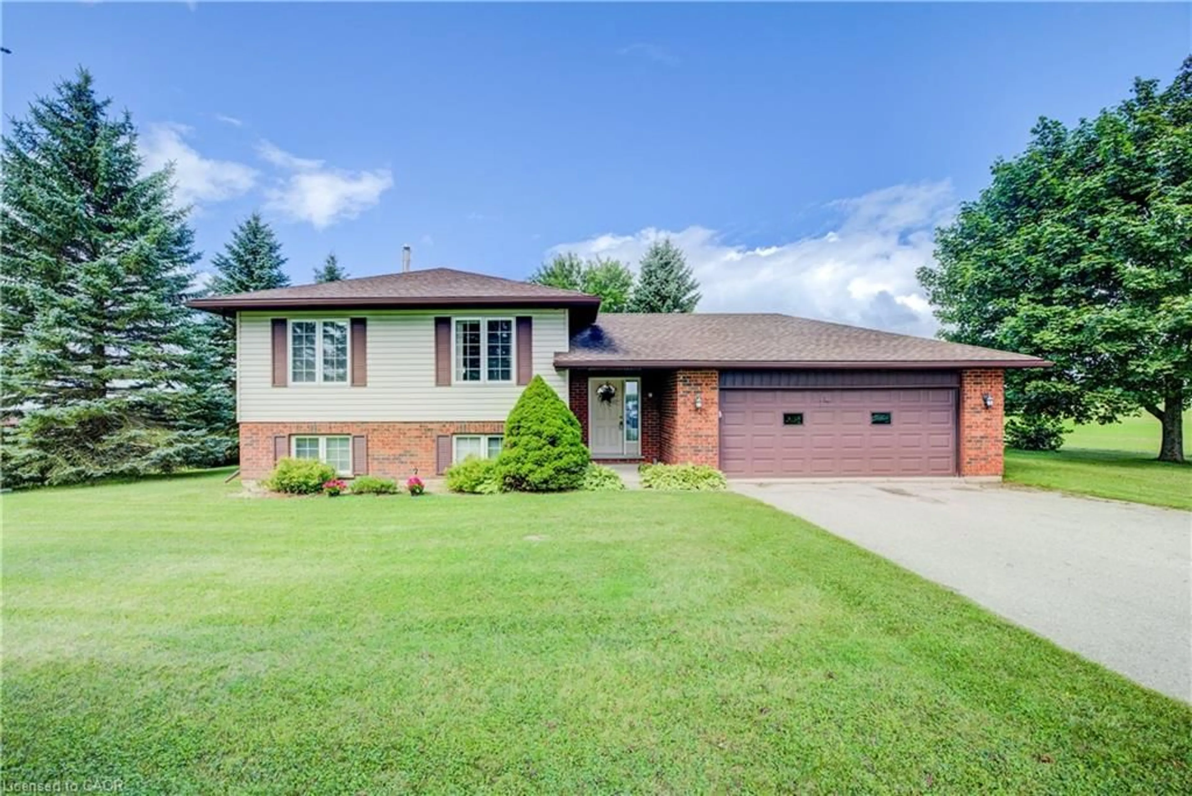 Home with brick exterior material, street for 9340 Concession 6 N, Wellington North Ontario N0G 2L0